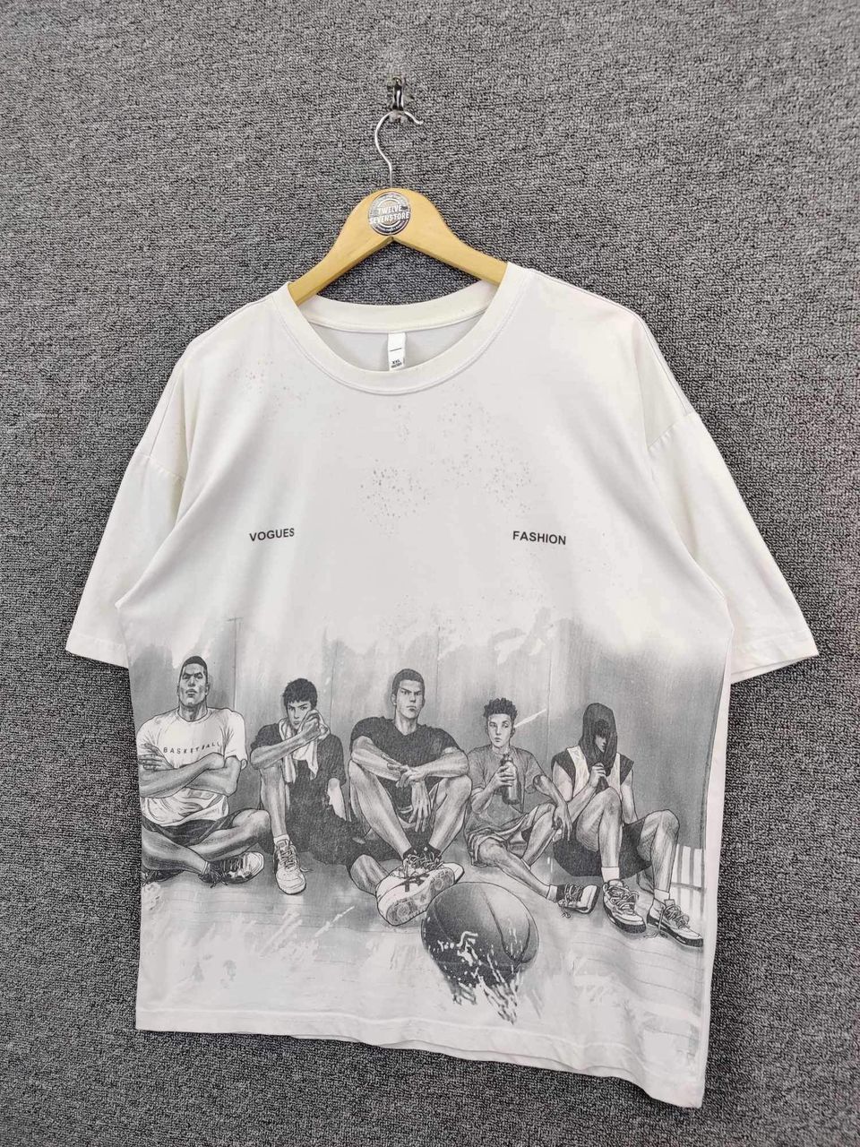 Anime Rare Slam Dunk Anima Manga Overprint Tees Tshirt Size US XXL / EU 58 / 5 - 2 Thumbnail