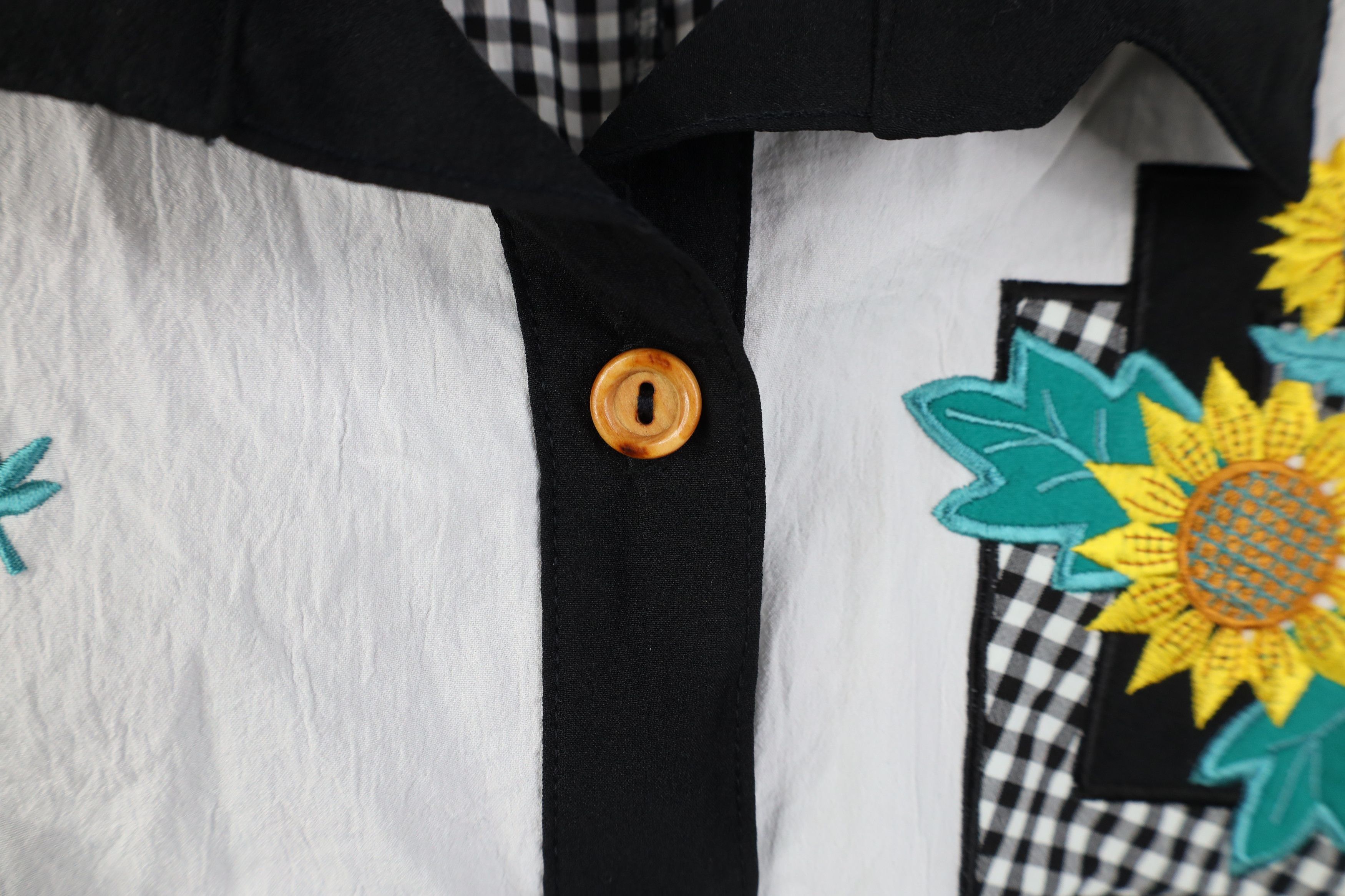 Vintage Vintage 80s 90s Streetwear Dolman Sleeve Sunflower Shirt Size XL / US 12-14 / IT 48-50 - 6 Thumbnail