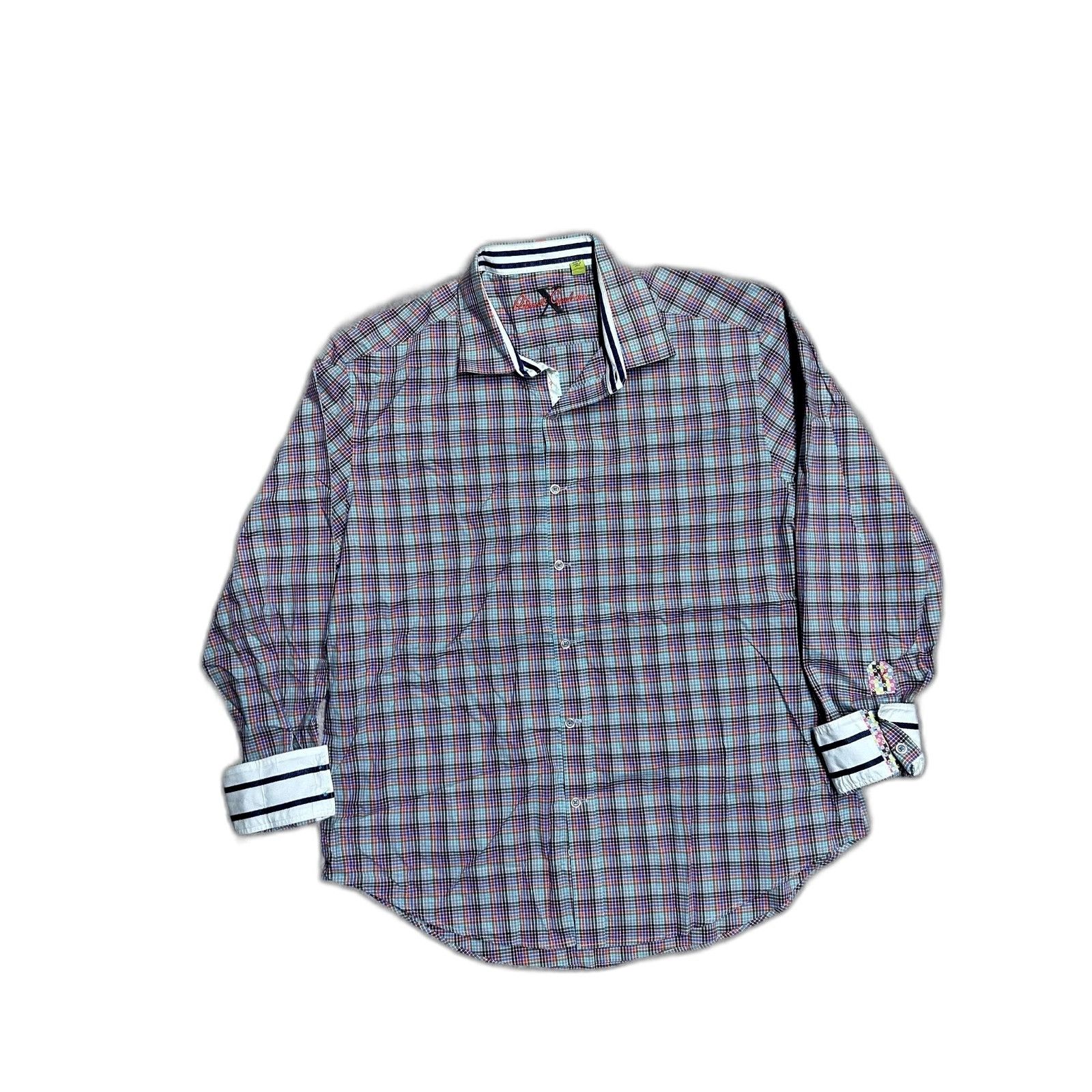 Robert Graham Robert Graham X Button Up Shirt Long Sleeve Flip Cuffs Mens Size US XXL / EU 58 / 5 - 1 Thumbnail