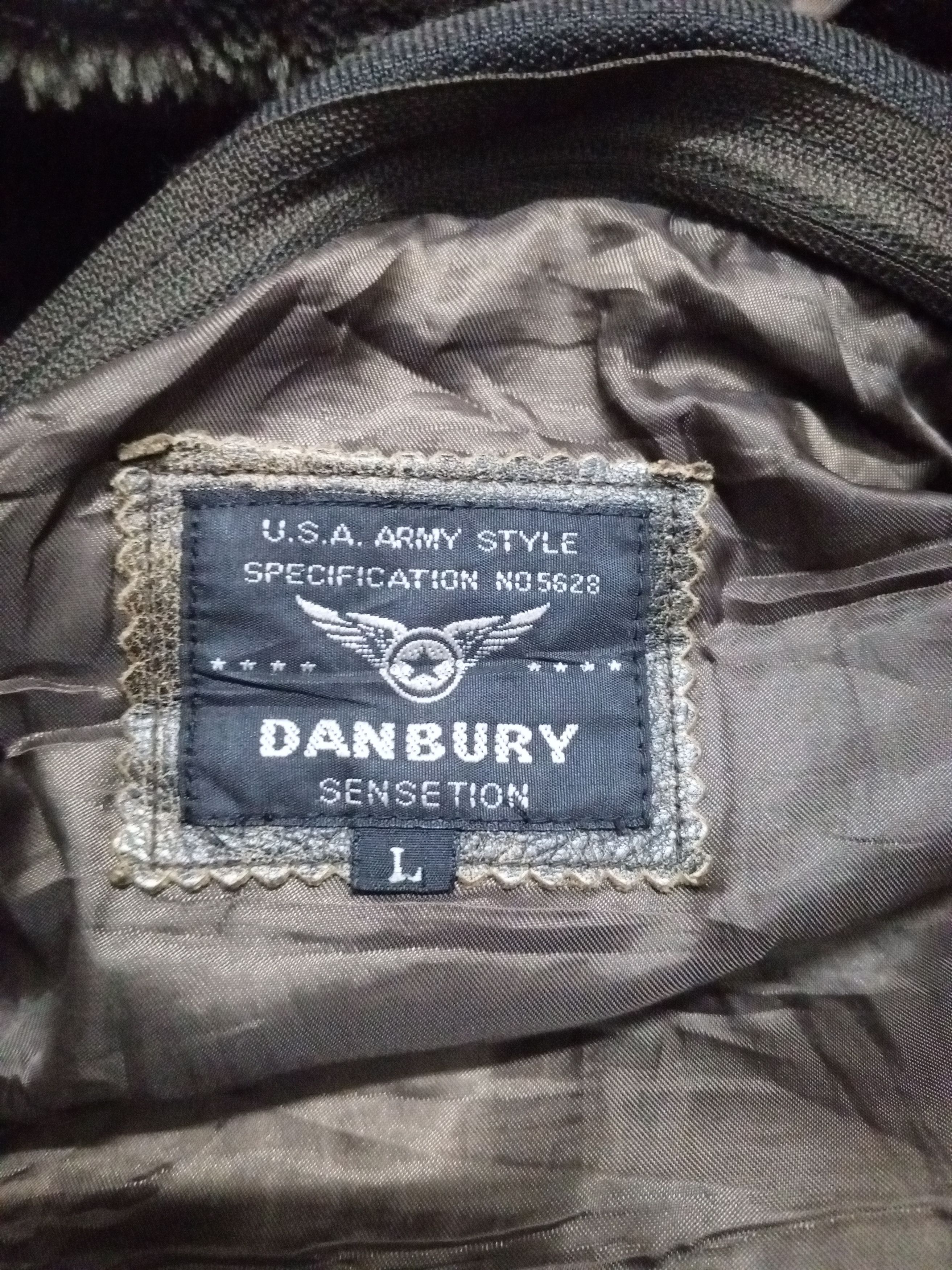 Other DANBURY USA ARMY STYLE LEATHER JACKET Size US L / EU 52-54 / 3 - 15 Thumbnail