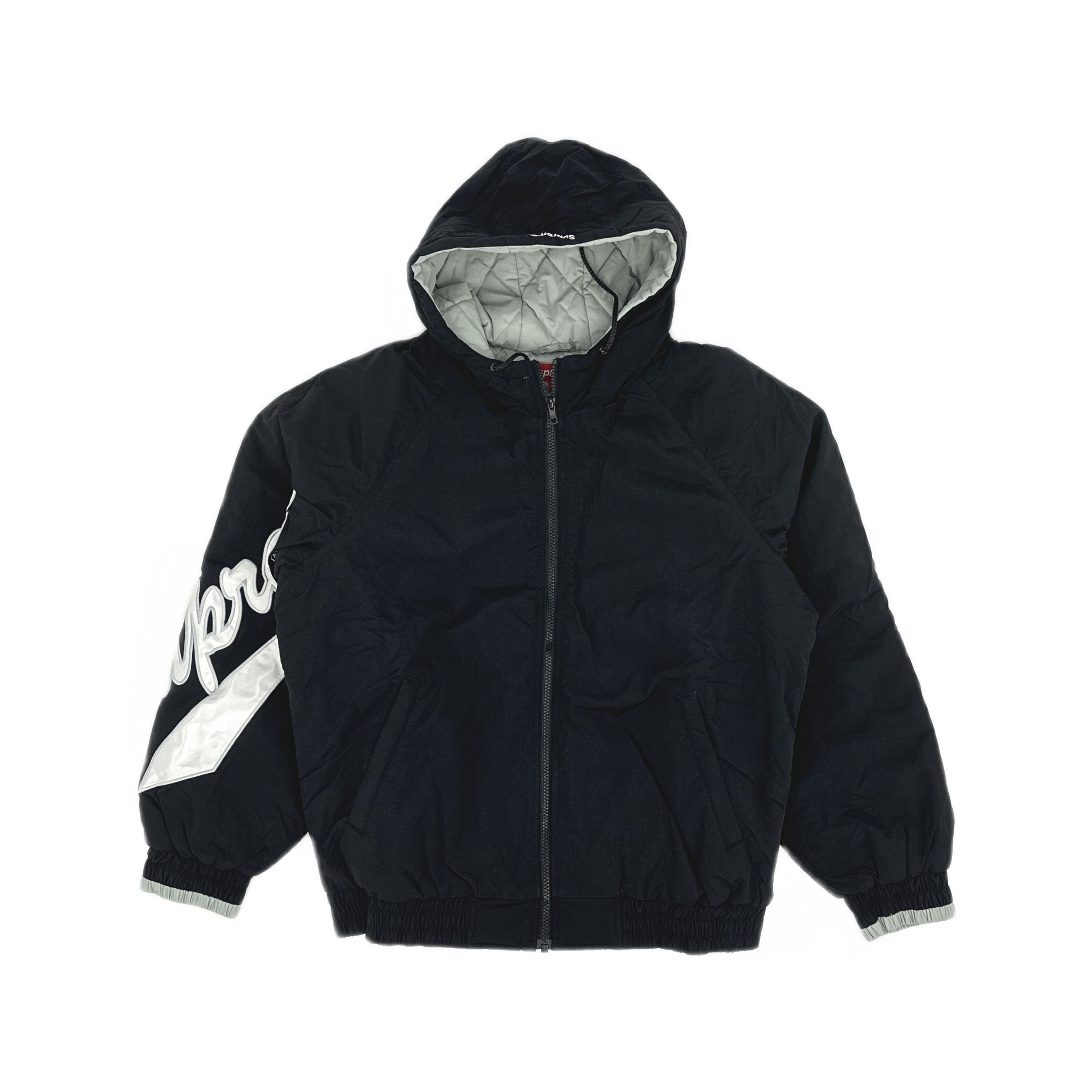 Supreme Supreme Logo Quilted Hooded Jacket Size M Size US M / EU 48-50 / 2 - 1 Thumbnail