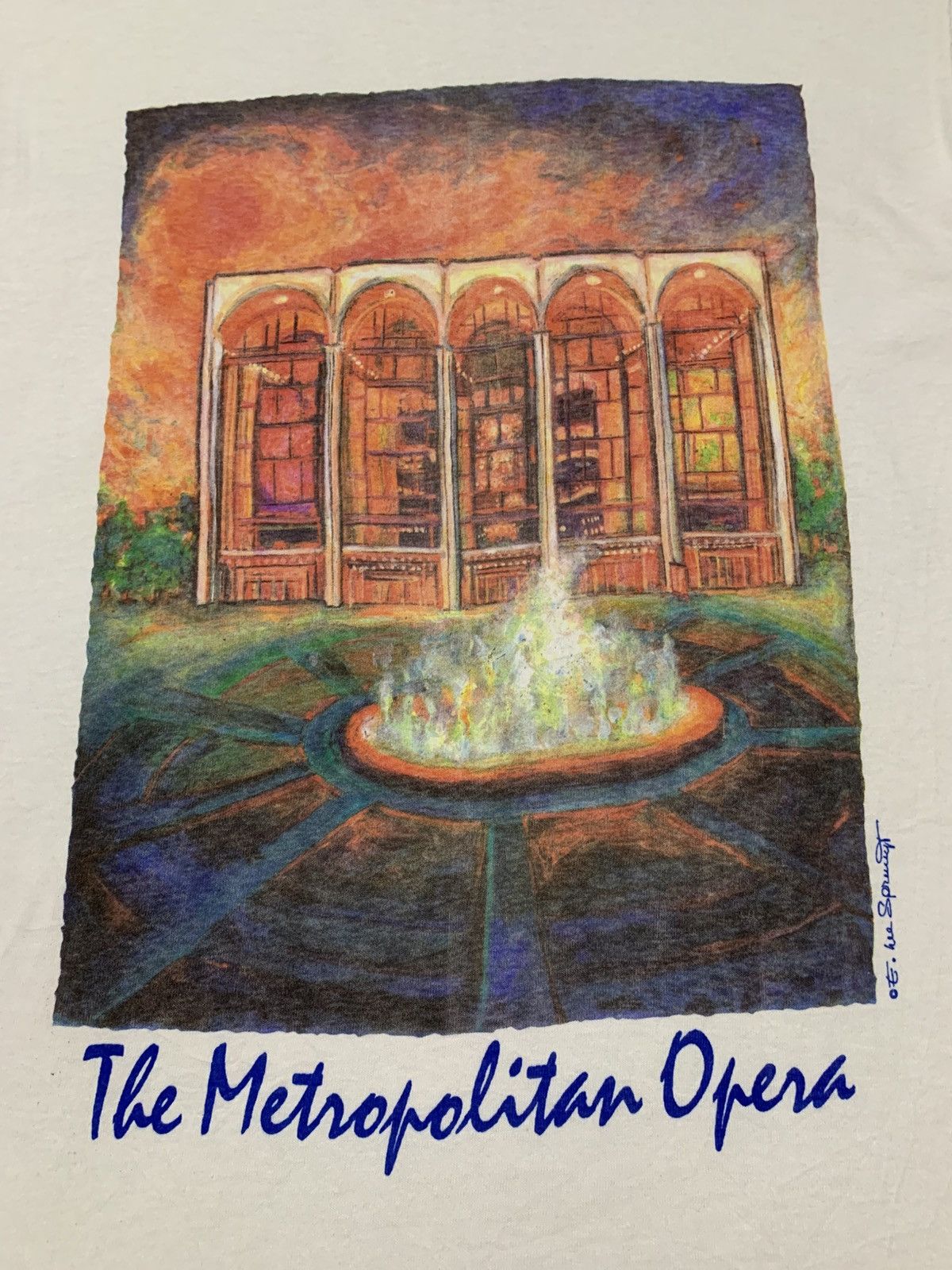 Vintage Vintage Pop Art The Metropolitan Opera by E. Lee Spruyt Size US M / EU 48-50 / 2 - 3 Thumbnail
