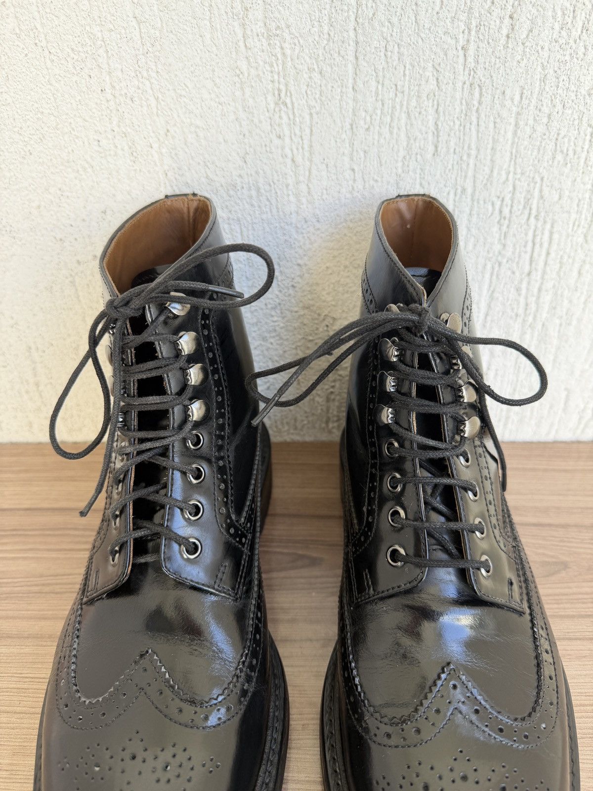 Grenson Fred shell cordovan brogue boots Size US 8 / EU 41 - 8 Thumbnail