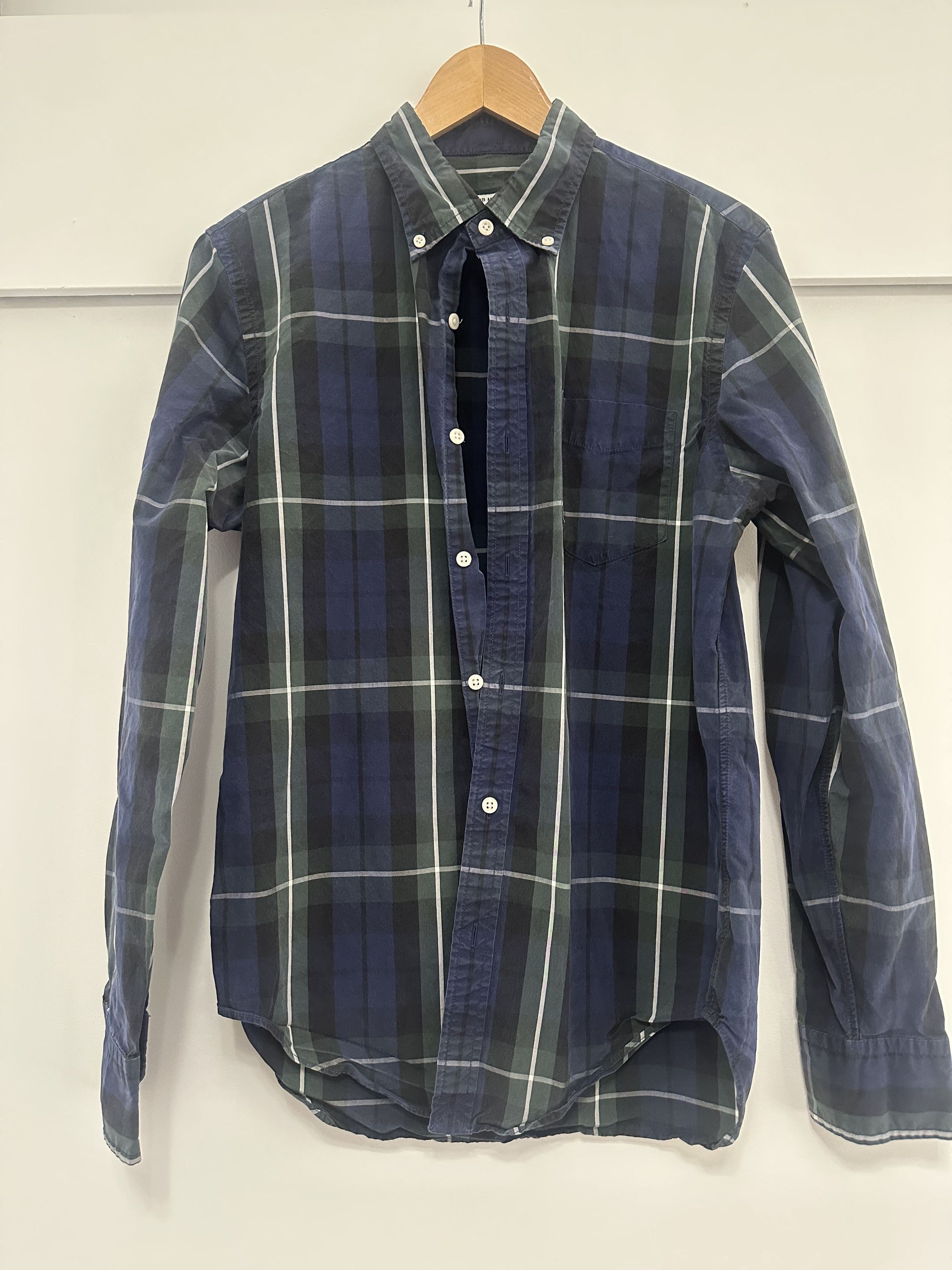Club Monaco Vintage Heavy Cotton Blackwatch Shirt Size US M / EU 48-50 / 2 - 1 Thumbnail