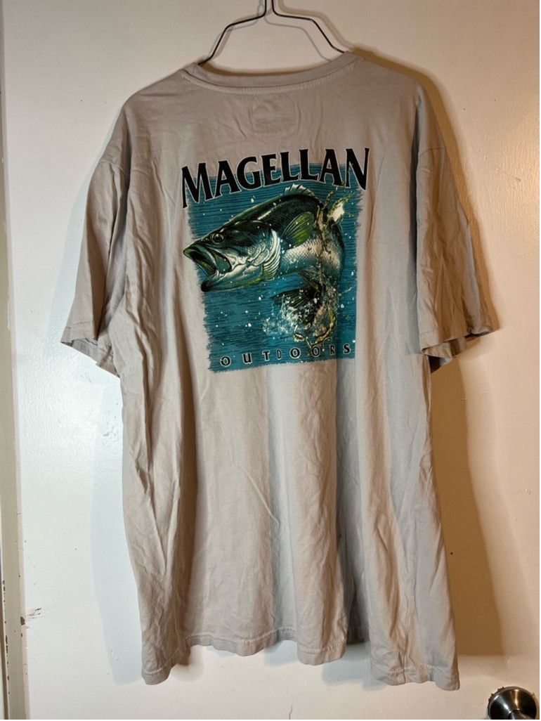 Other Men's Magellan Outdoors T-shirt 2XL Beige Fish Graphic Size US XXL / EU 58 / 5 - 1 Thumbnail