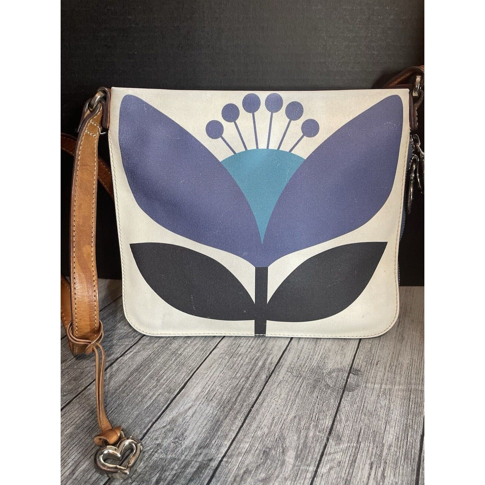 Brighton BRIGHTON Ella Floral Print Canvas Expandable Crossbody Bag Size ONE SIZE - 1 Thumbnail