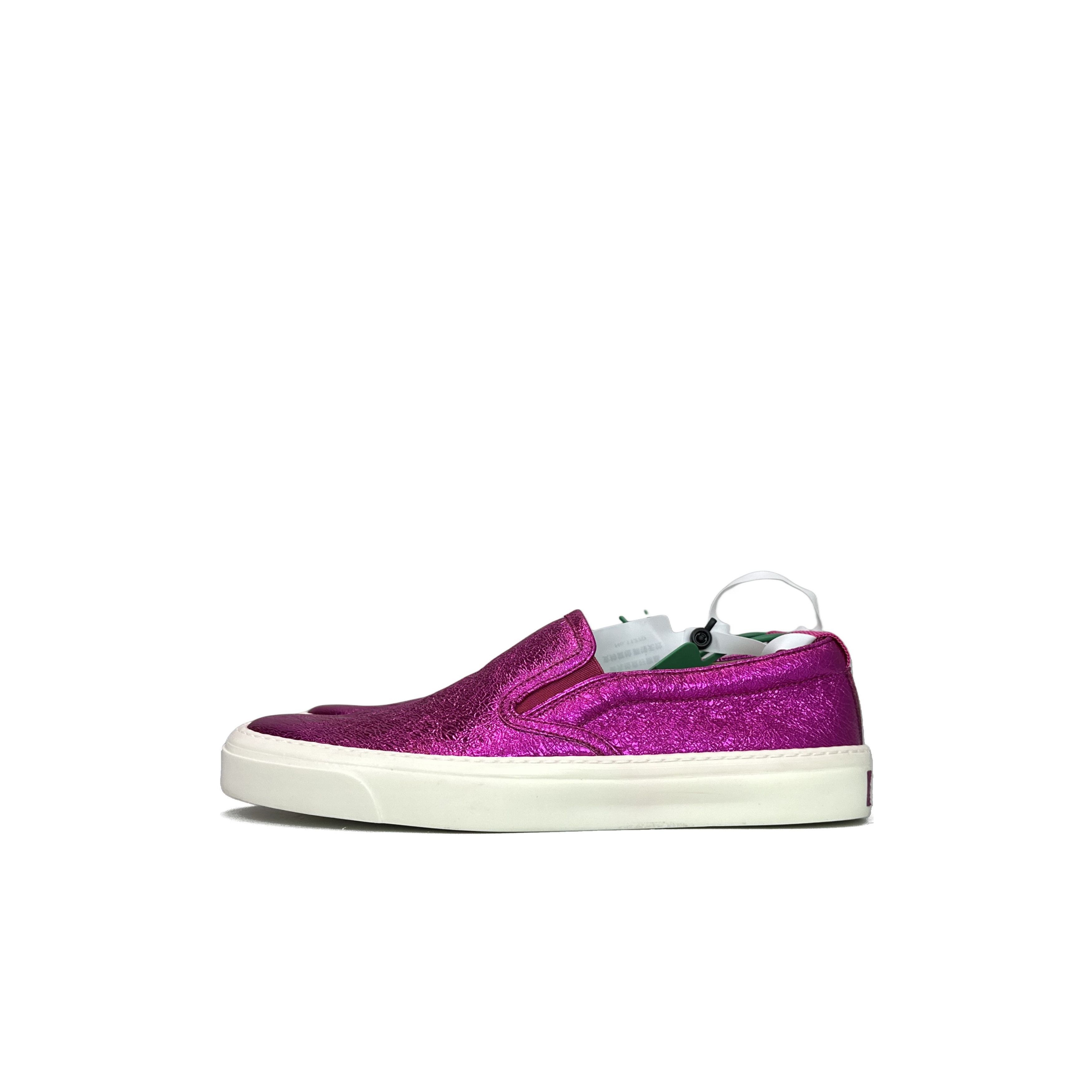 Gucci Leather Fashion SlipOn Sneakers Plum-2506