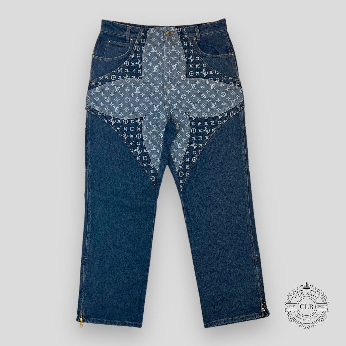 Louis Vuitton LOUIS VUITTON MONOGRAM FLOWER DENIM PANTS Size US 36 / EU 52 - 1 Thumbnail