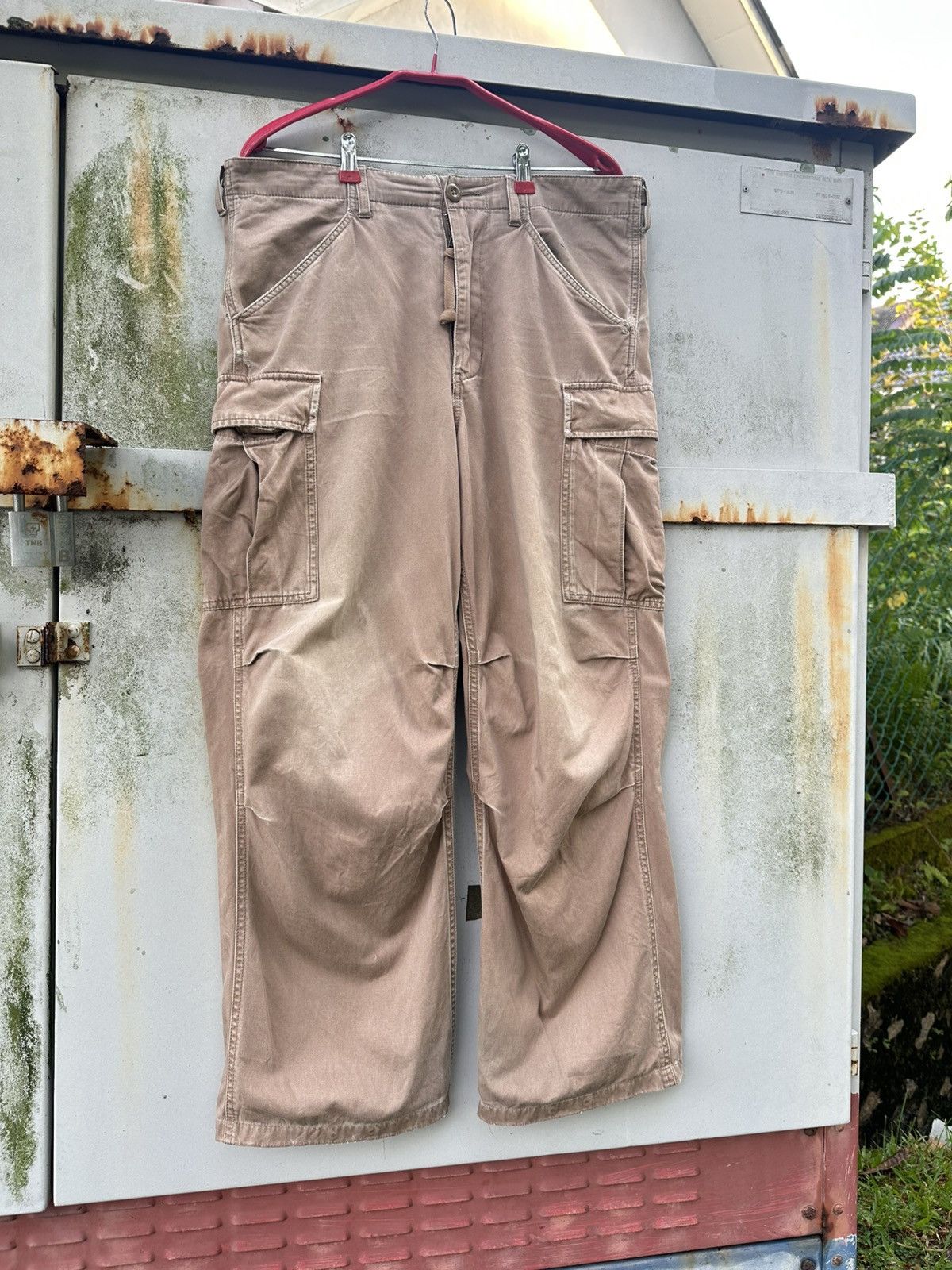 Avirex 👹Vintage THRASHED Avirex Baggy Cargo Pants Size US 33 - 10 Thumbnail