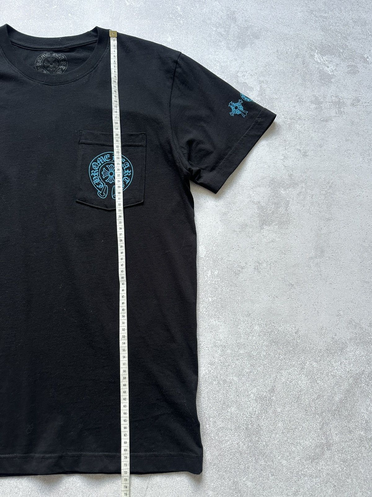 Chrome Hearts triple blue cross tee size M