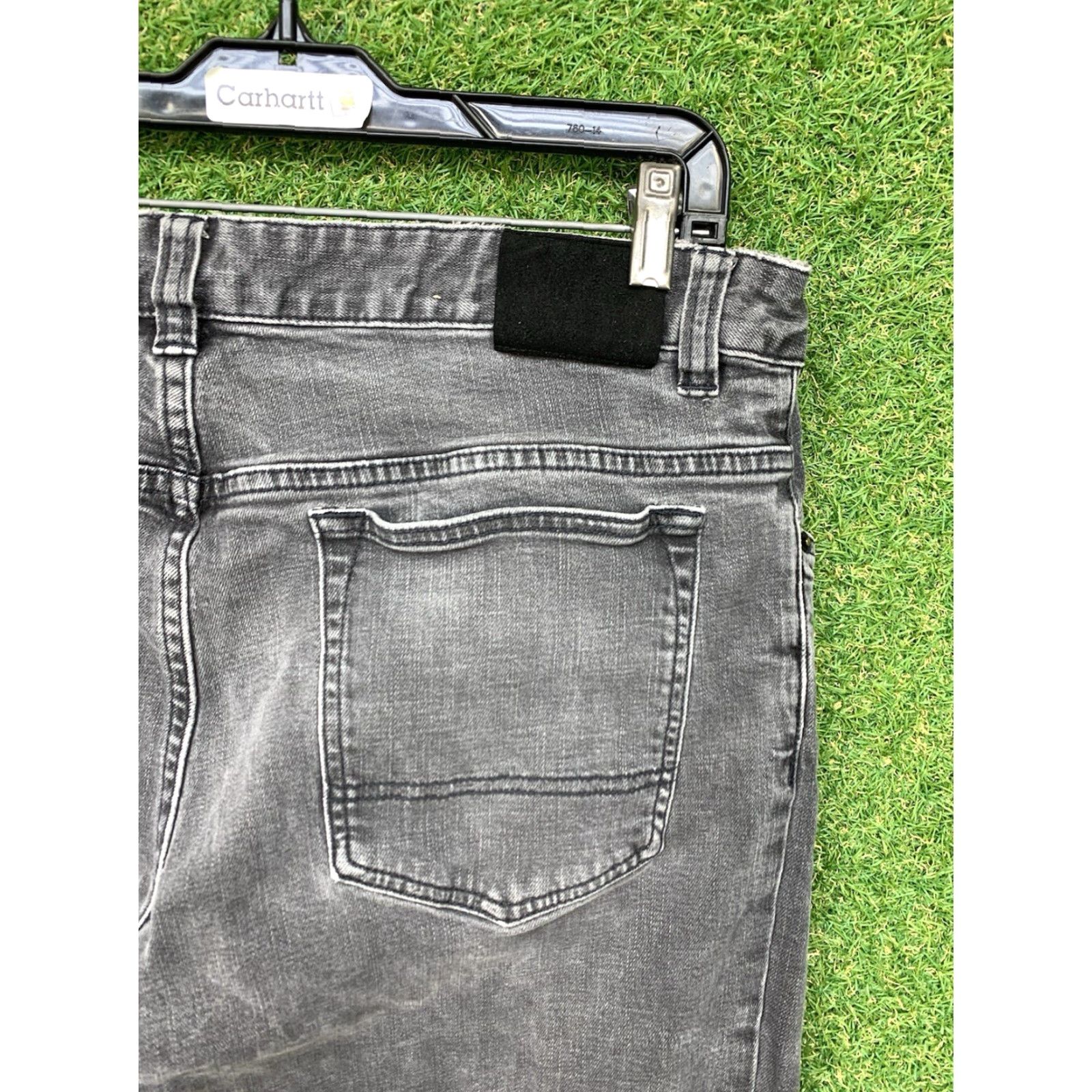 Prana PrAna Jeans Mens 36x32 Black Denim Stretch Outdoor Hiking Casual Breathe Grey Size US 36 / EU 52 - 3 Thumbnail