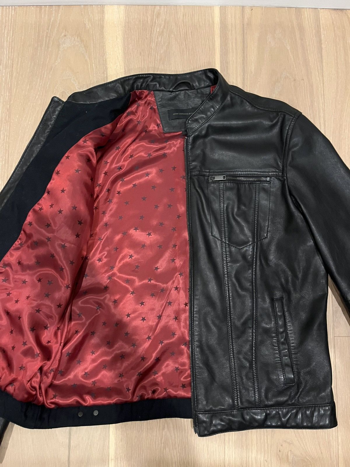 John Varvatos John Varvatos Leather Jacket Size US L / EU 52-54 / 3 - 3 Thumbnail