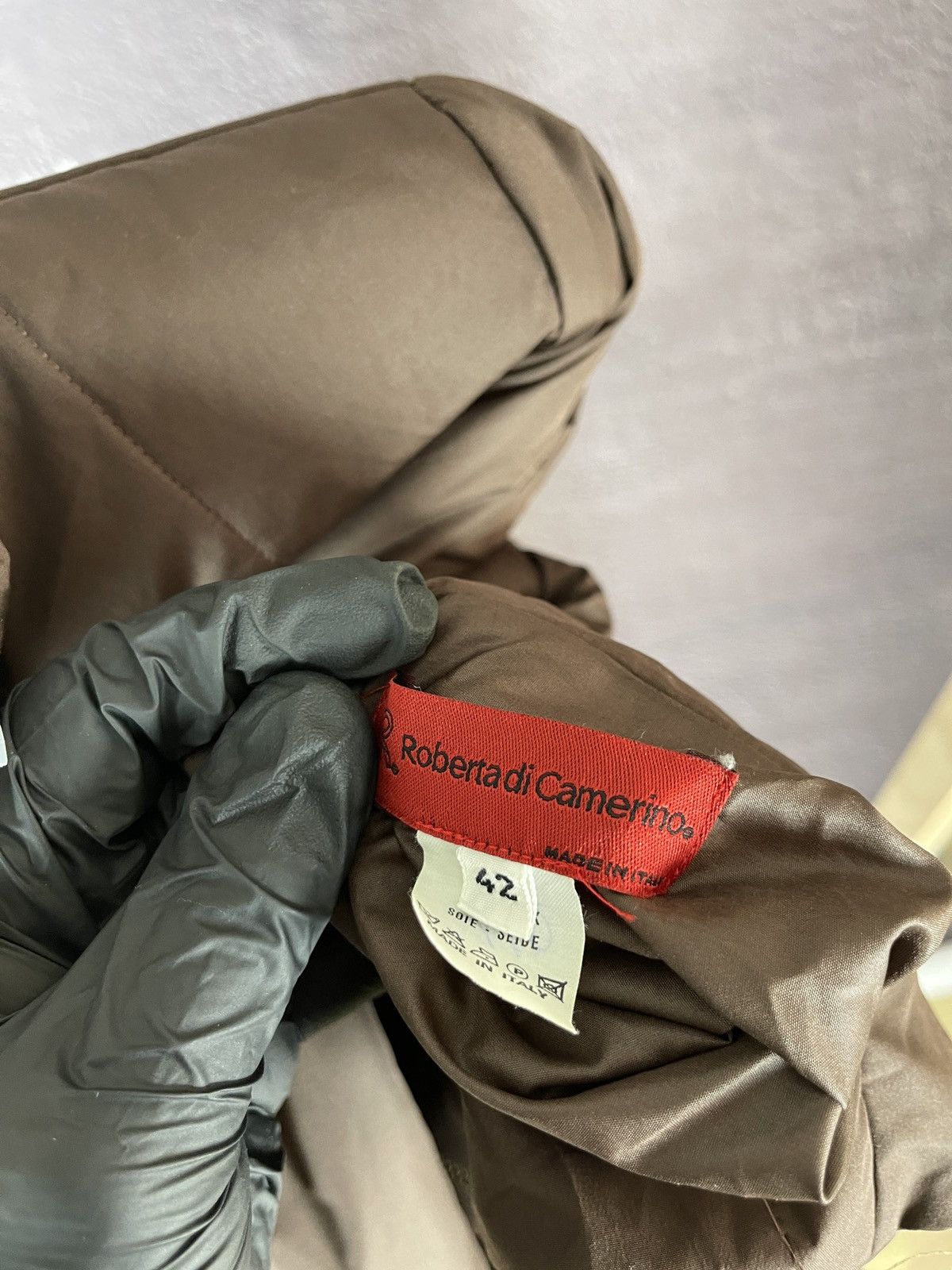 Roberta di Camerino 100% silk abstract reversible jacket