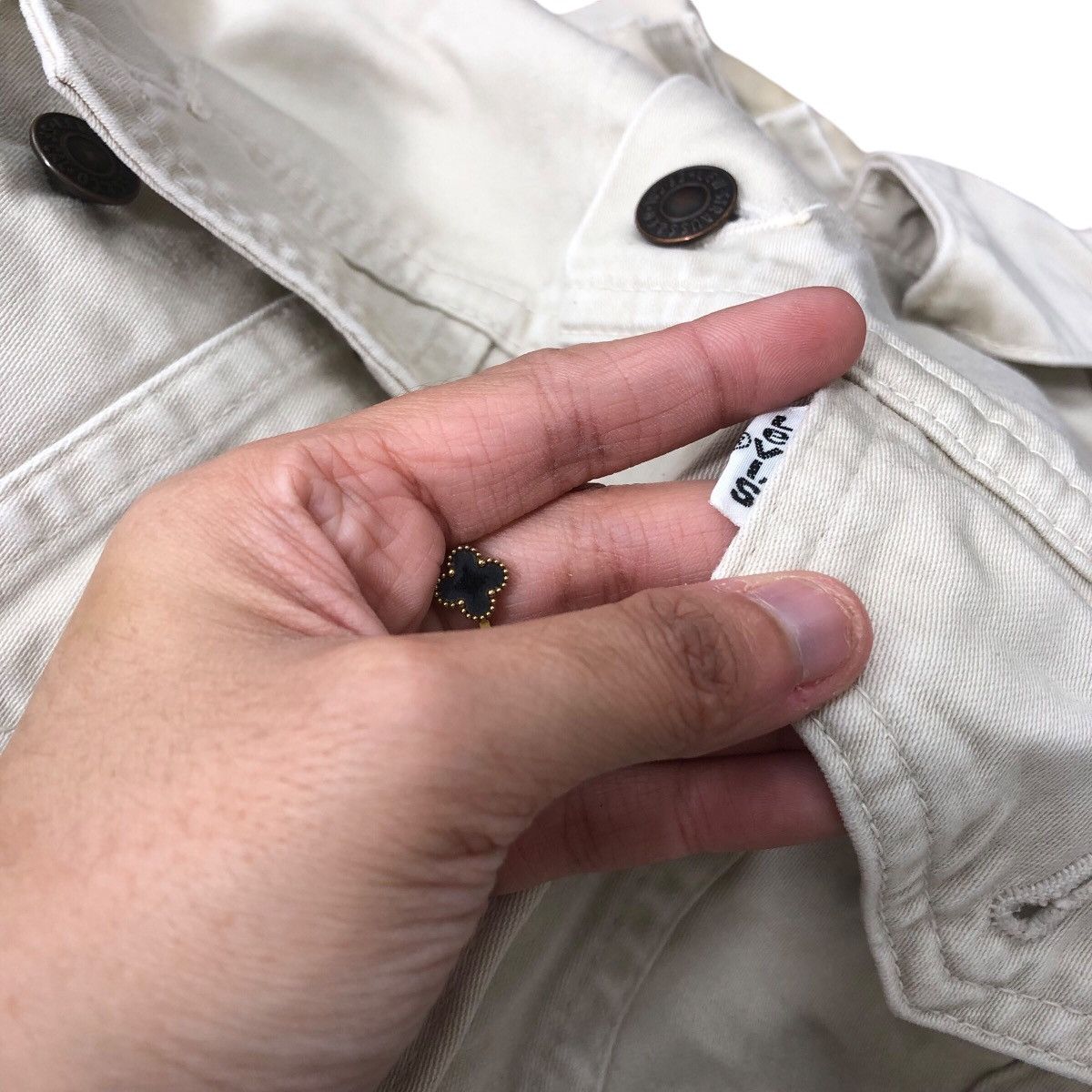 Levi's Vintage LEVIS Usa STRAUSS White Trucker Jacket Size S / US 4 / IT 40 - 10 Thumbnail