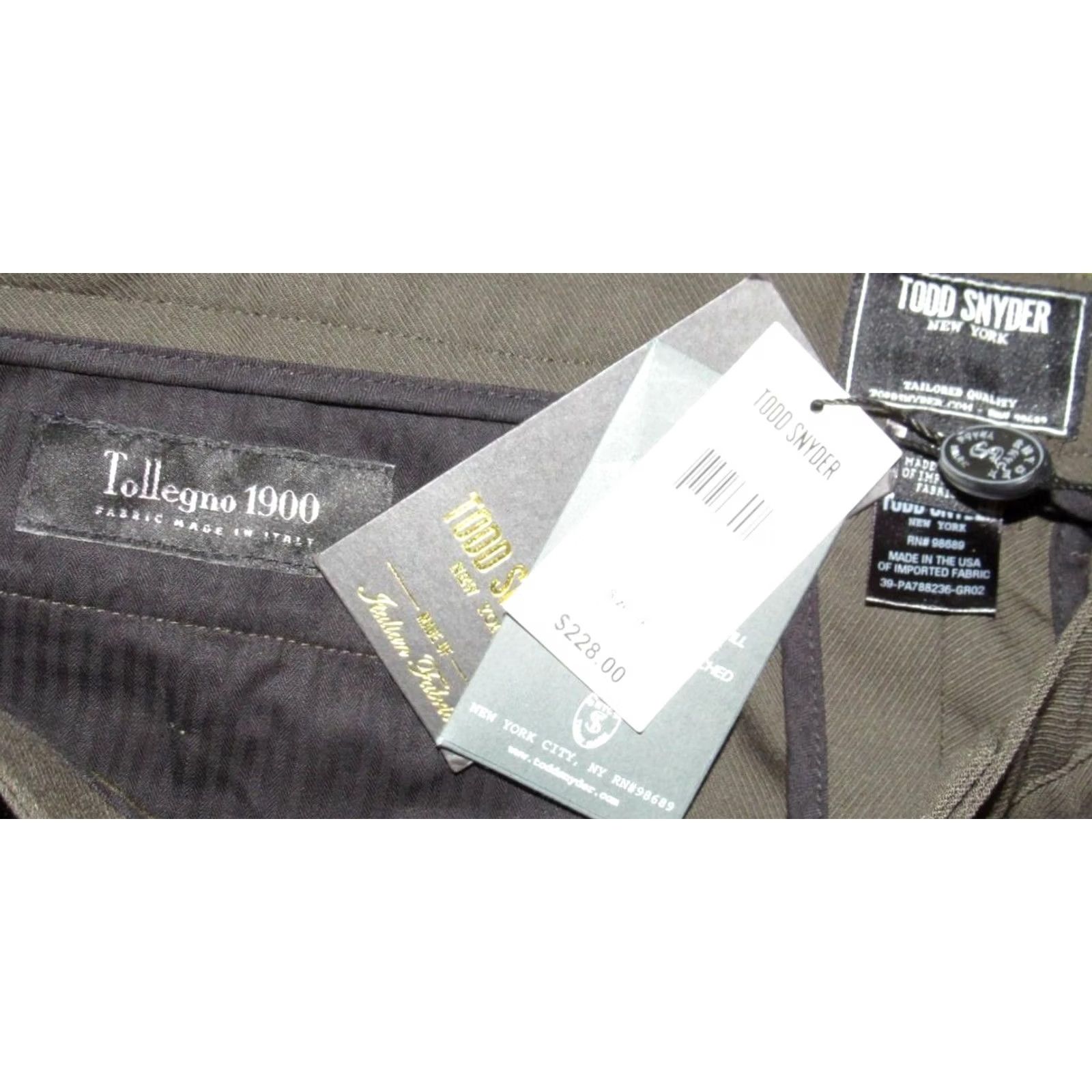 Todd Snyder Todd Snyder Wool Olive Pintuck Trousers Dress Pants 36 x 28 NWT Men Size US 36 / EU 52 - 5 Thumbnail