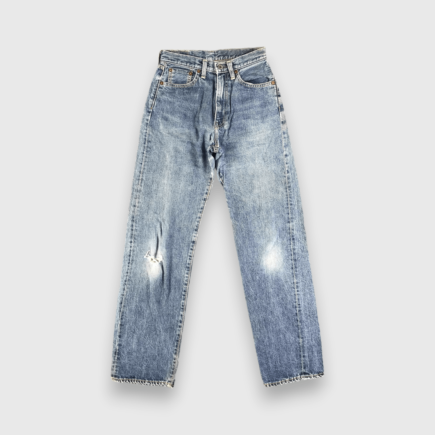 Japanese Brand Vintage Bobson Selvedge Jeans Faded Blue Denim -J2834 Size US 26 / EU 42 - 1 Thumbnail