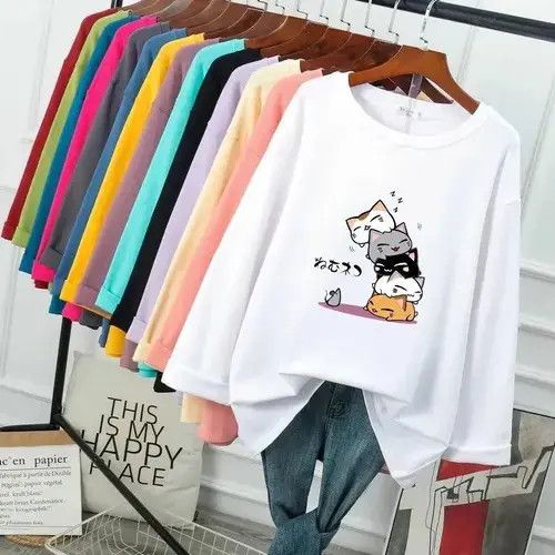 Japanese Brand Tshirts Long Sleeve Women Tee Top Size L / US 10 / IT 46 - 4 Thumbnail
