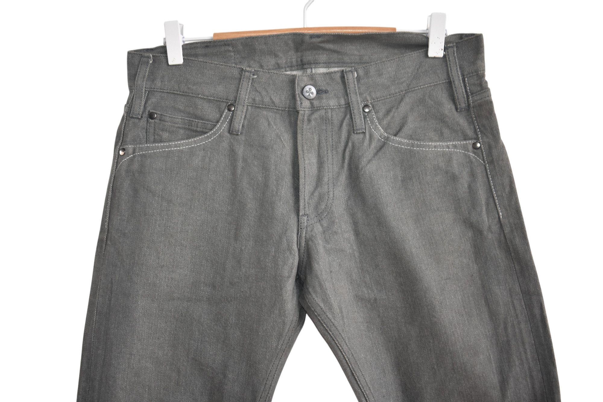 Christophe Lemaire × Lemaire Lemaire Smile Pocket Gray Jeans Pants W31 Size US 31 - 3 Thumbnail