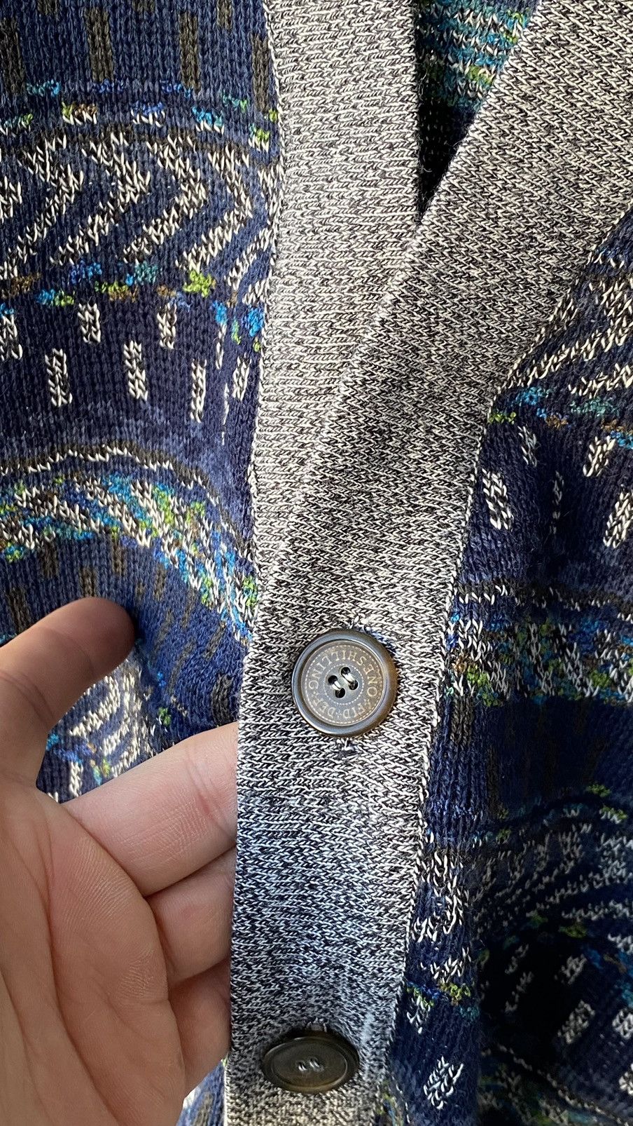 Designer × Vintage Vintage 90s Lana Knit Cardigan Sweater Button Vest Size US L / EU 52-54 / 3 - 11 Thumbnail