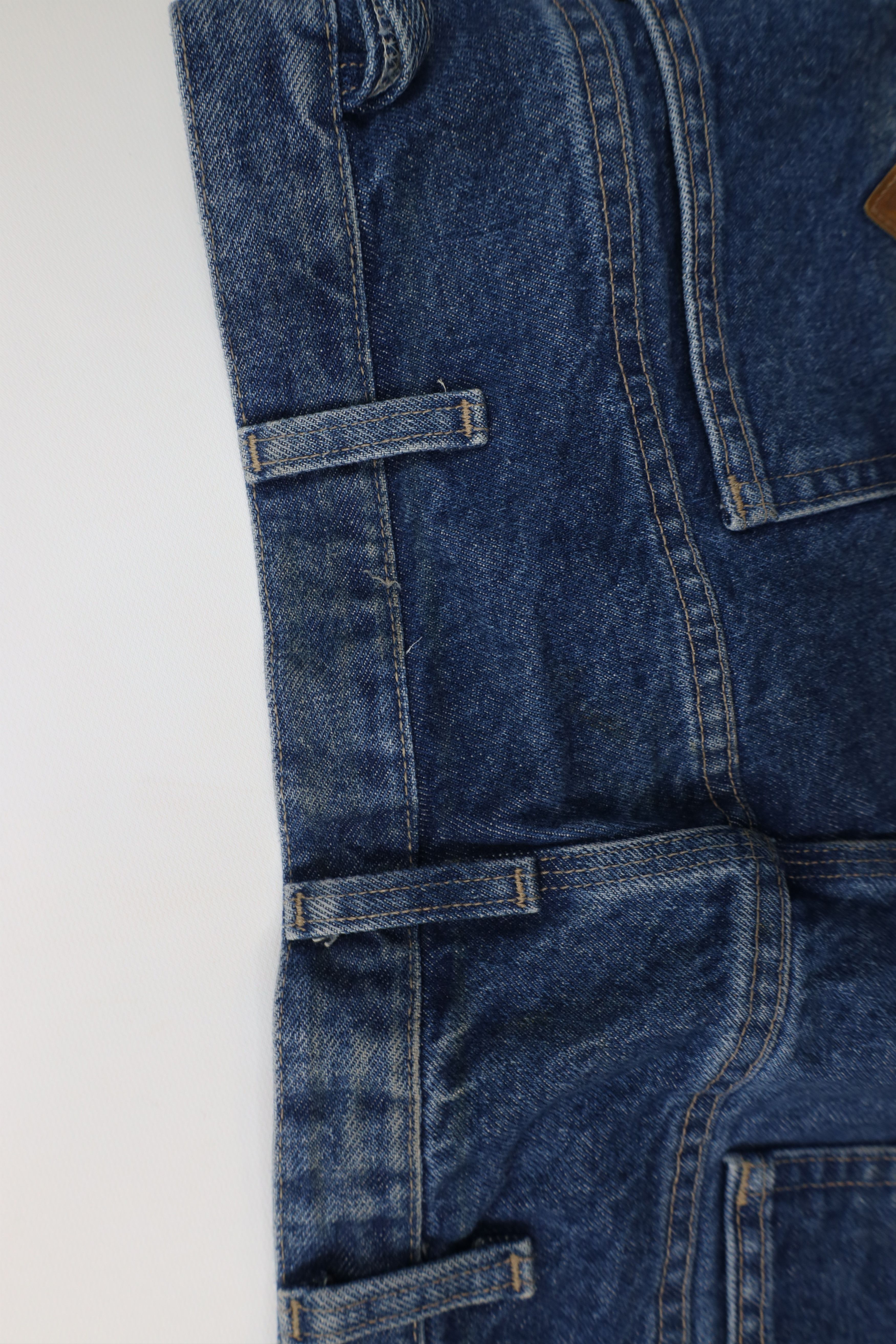 Vintage Bulwark FR Fire Flame Resistant Wide Leg Denim Jeans Blue Size US 38 / EU 54 - 16 Thumbnail