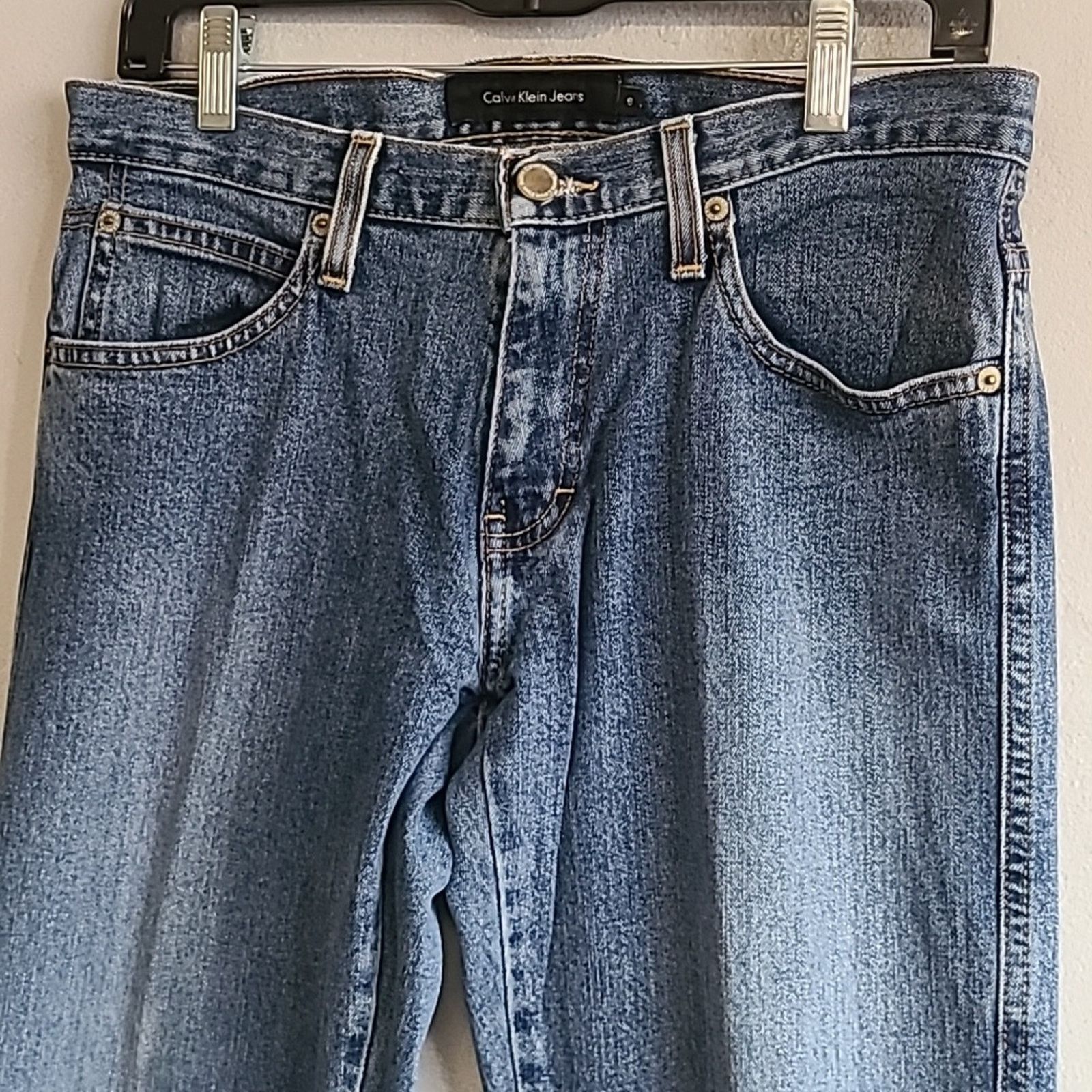 Calvin Klein Women's 6 Calvin Klein jeans medium wash denim straight leg Size 28" / US 6 / IT 42 - 2 Thumbnail