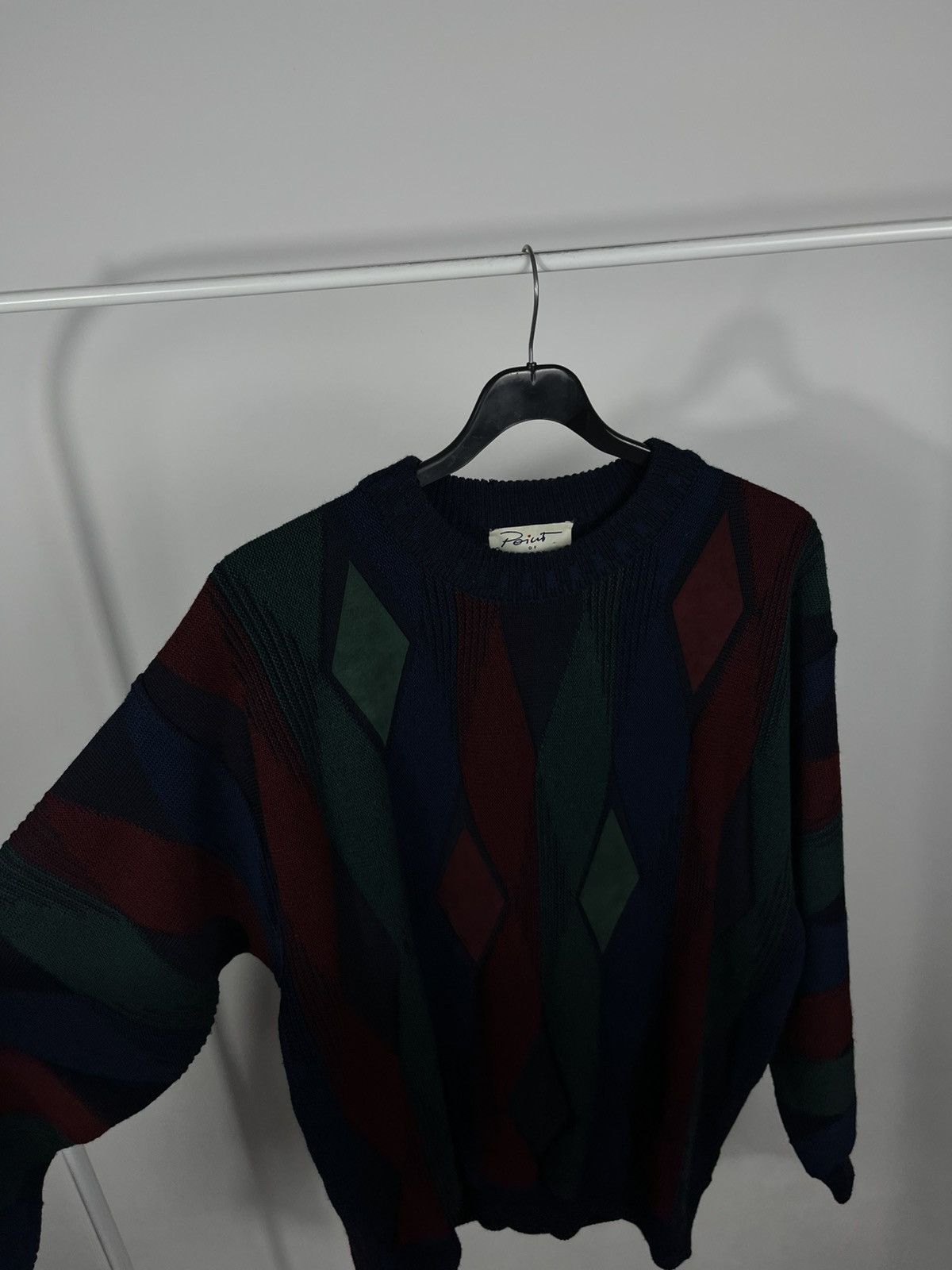 Other Vintage Italian Knit Sweater Geometric Pattern Size 54 Size US L / EU 52-54 / 3 - 7 Thumbnail