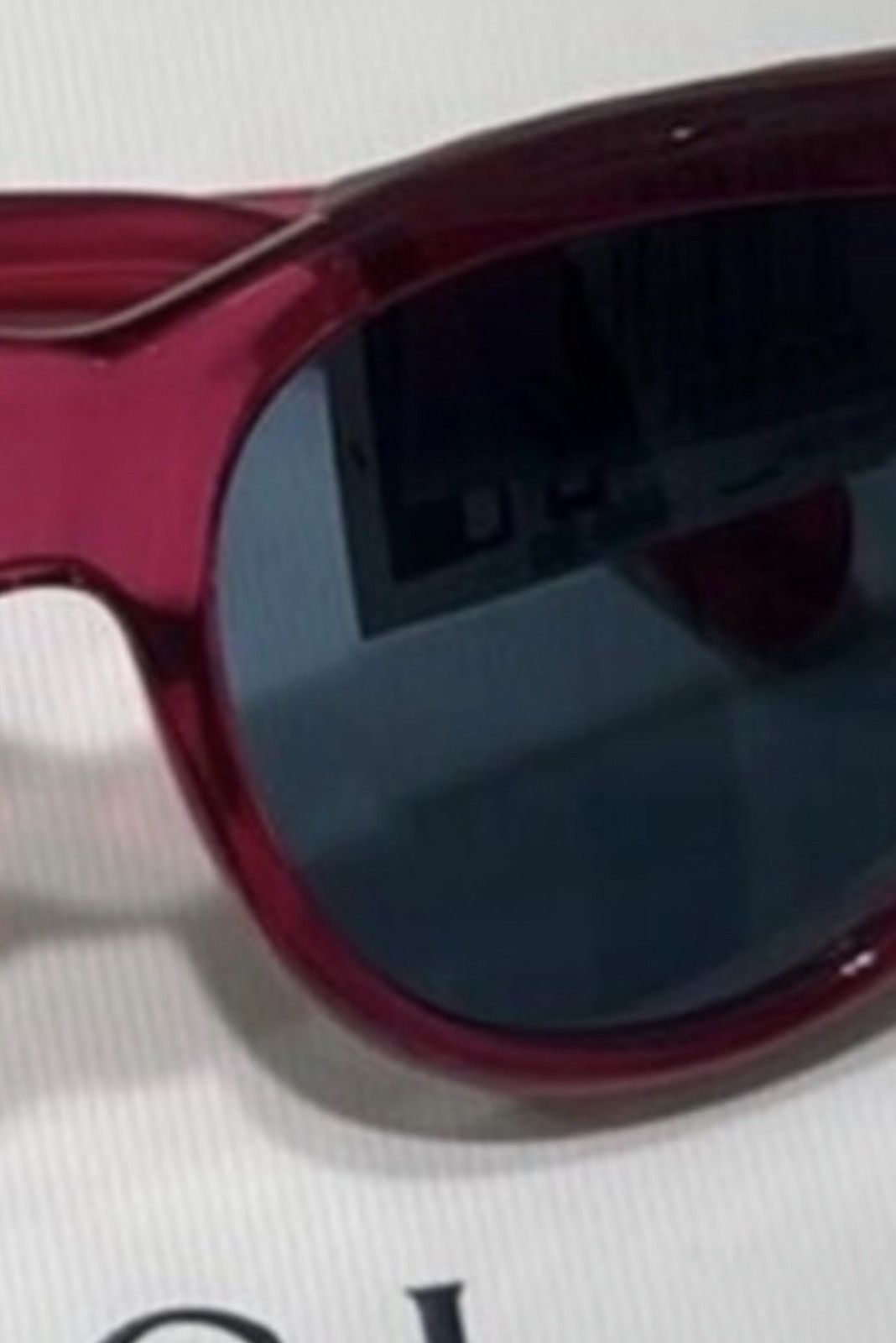 Gucci Gucci 56mm Cat Eye Sunglasses Red with blue lenses Size ONE SIZE - 11 Thumbnail