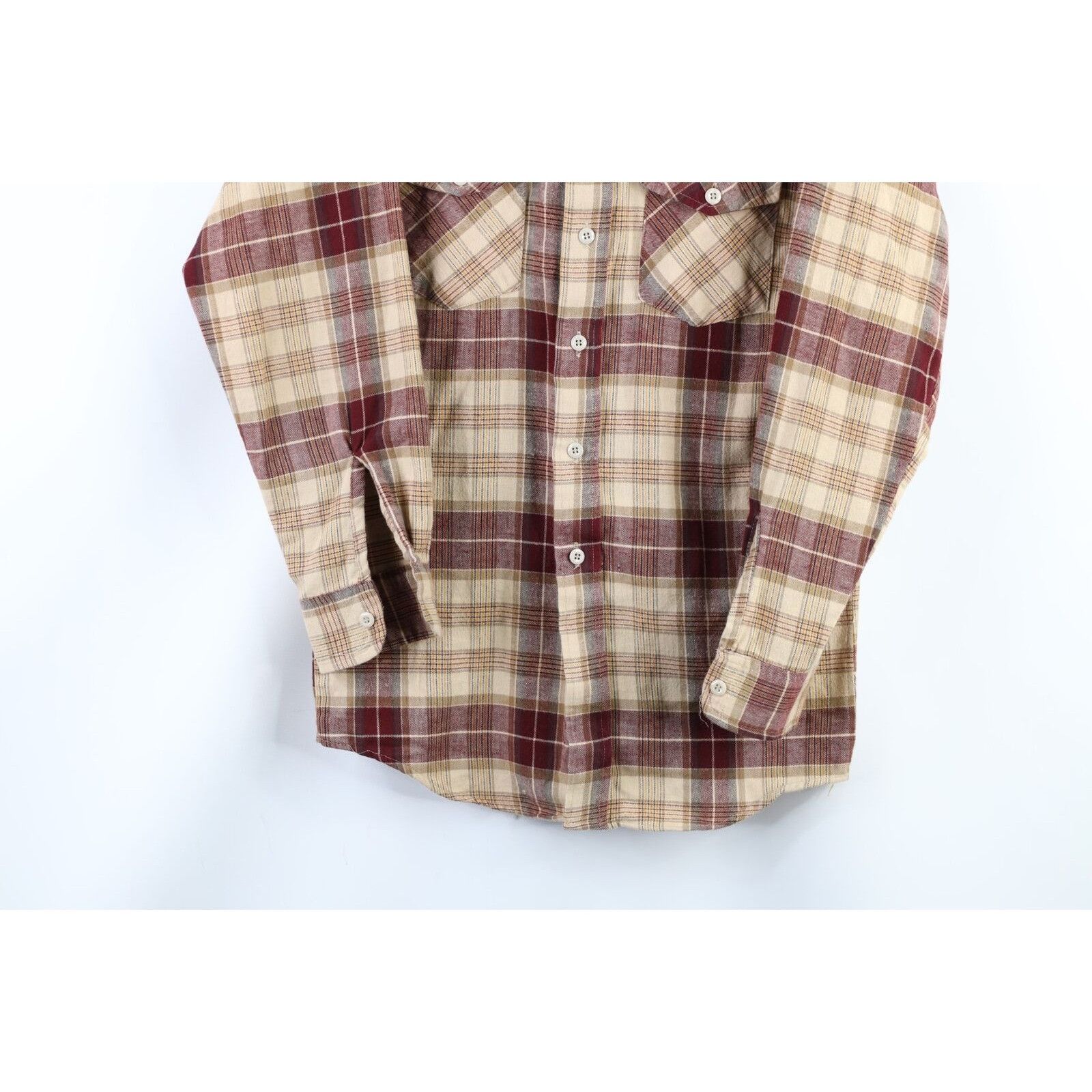 Vintage × Woolrich Woolen Mills Vintage 70s Woolrich Double Pocket Flannel Button Shirt Size US S / EU 44-46 / 1 - 3 Thumbnail