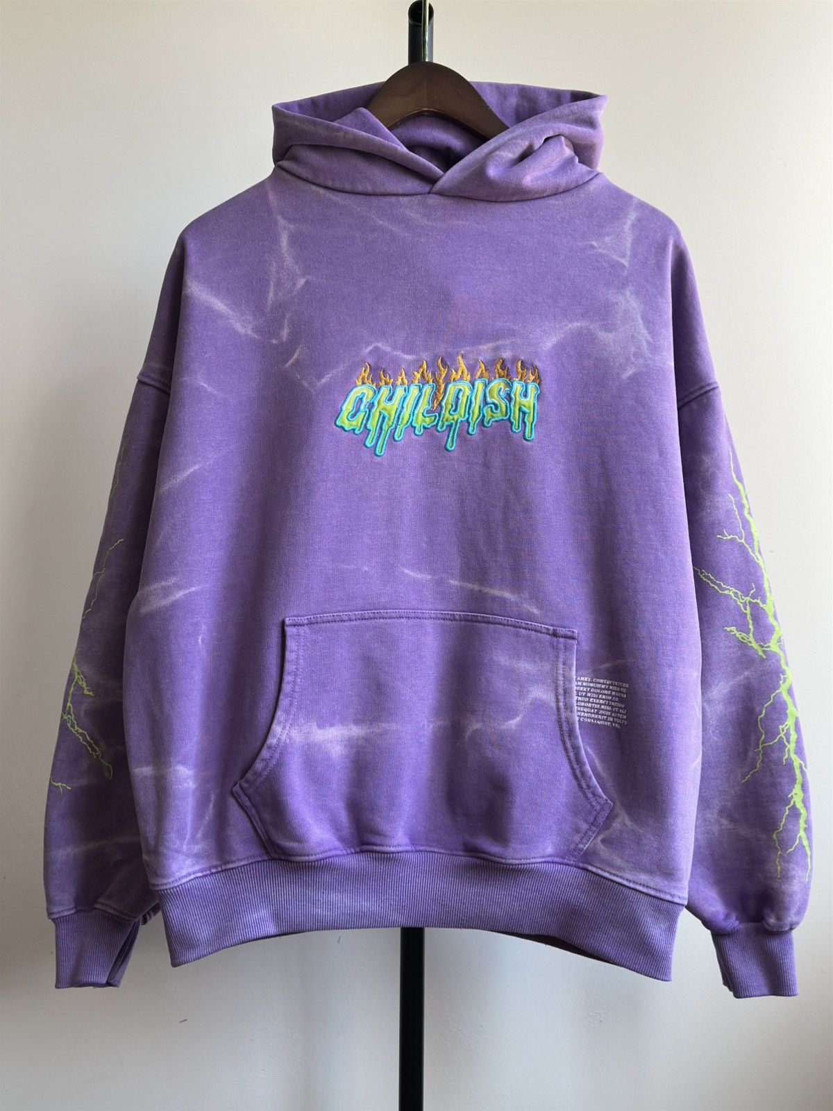 CHILDS VINTAGE 1995 CHILDISH ROBS MOTORS RACING PURPLE HOODIE Size US S / EU 44-46 / 1 - 2 Thumbnail