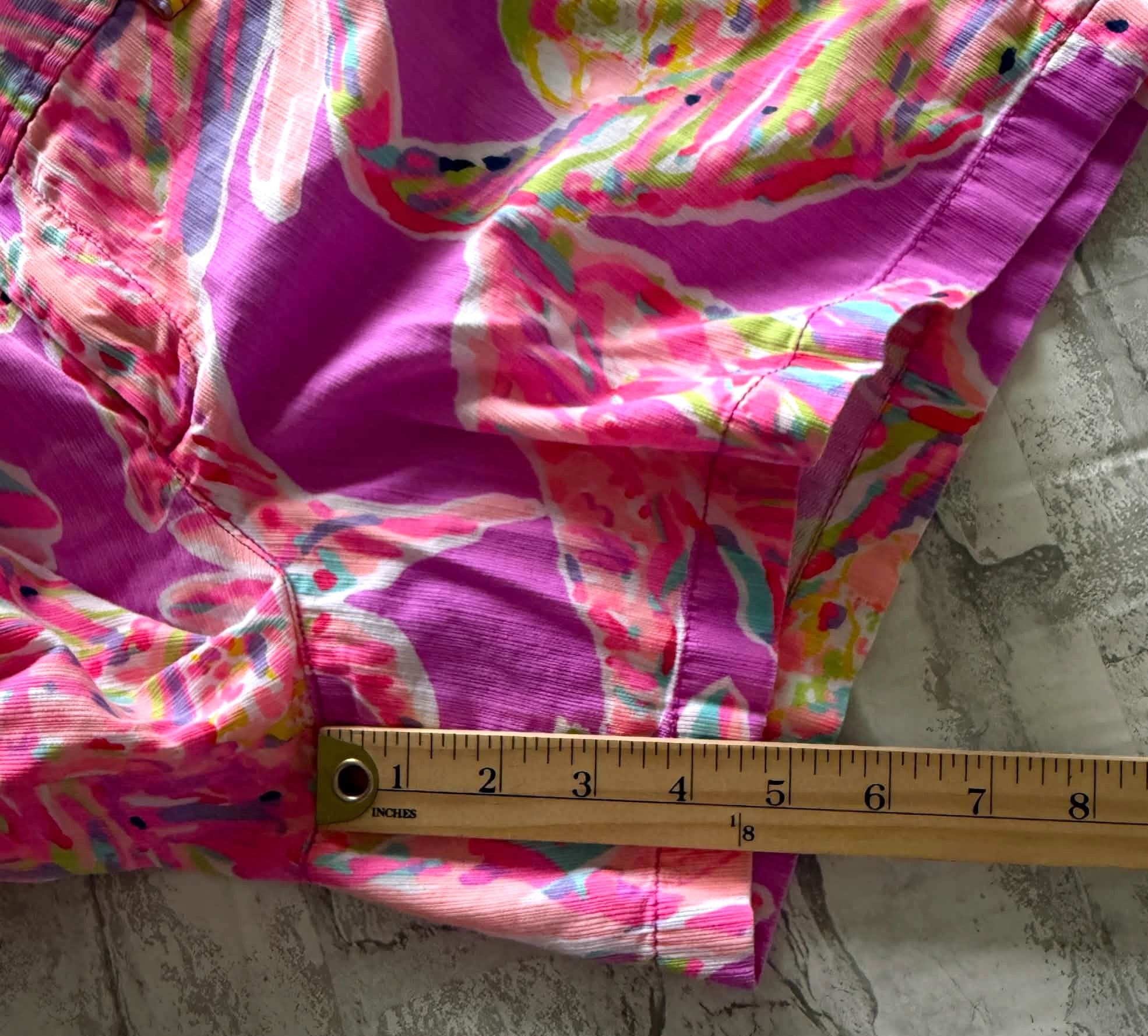 Lilly Pulitzer Lilly Pulitzer Callahan Shorts Pink Floral Cotton Preppy Size 38" / US 16 / IT 52 - 6 Thumbnail