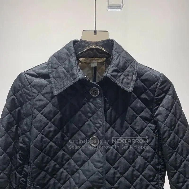 Burberry Burberry Black Quilted Cotton Women's Jacket. Size XS / US 0-2 / IT 36-38 - 6 Thumbnail