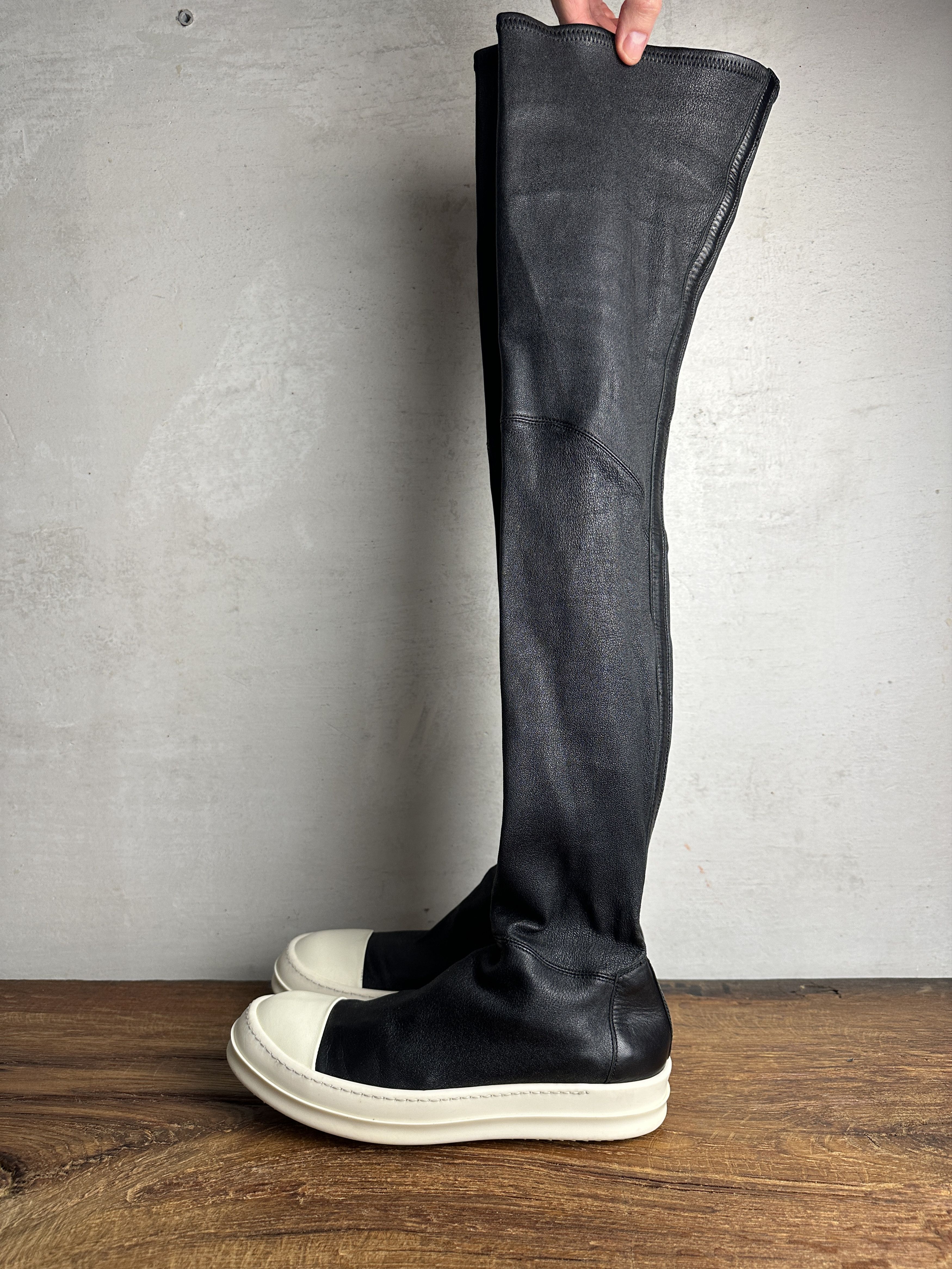 Rick Owens RICK OWENS FW14 MOODY KNEE-HIGH STOCKING SNEAKERS Size US 8 / IT 38 - 3 Thumbnail