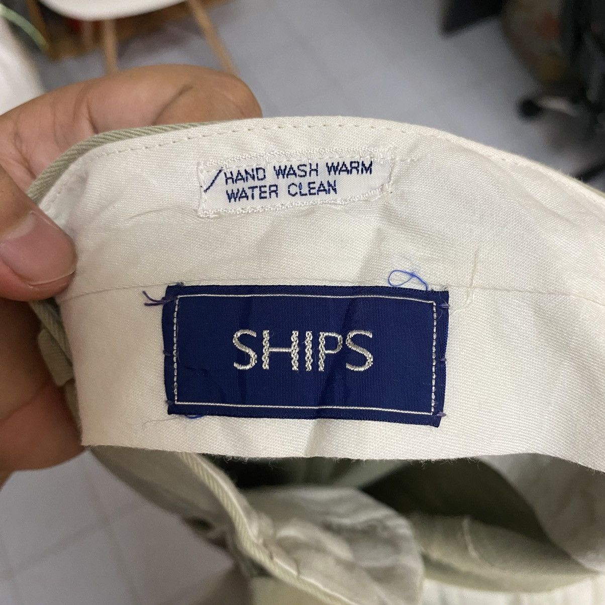 SHIPS DL Ships Green Casual cargo Pants #C943 Size US 29 - 16 Thumbnail
