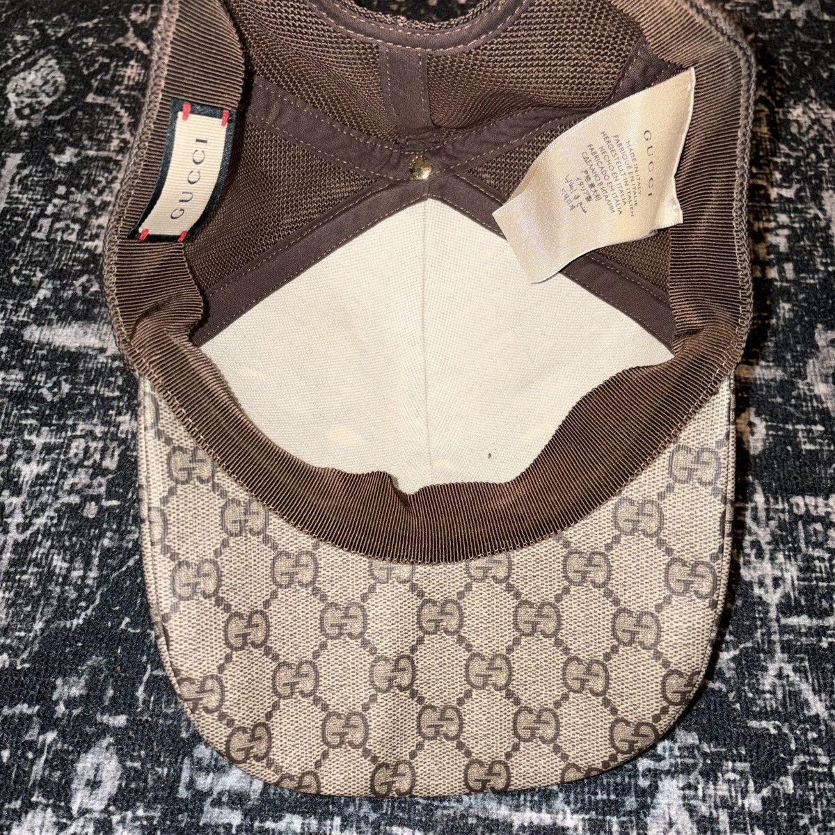 Gucci gucci strawberry logo print cap Size ONE SIZE - 3 Thumbnail