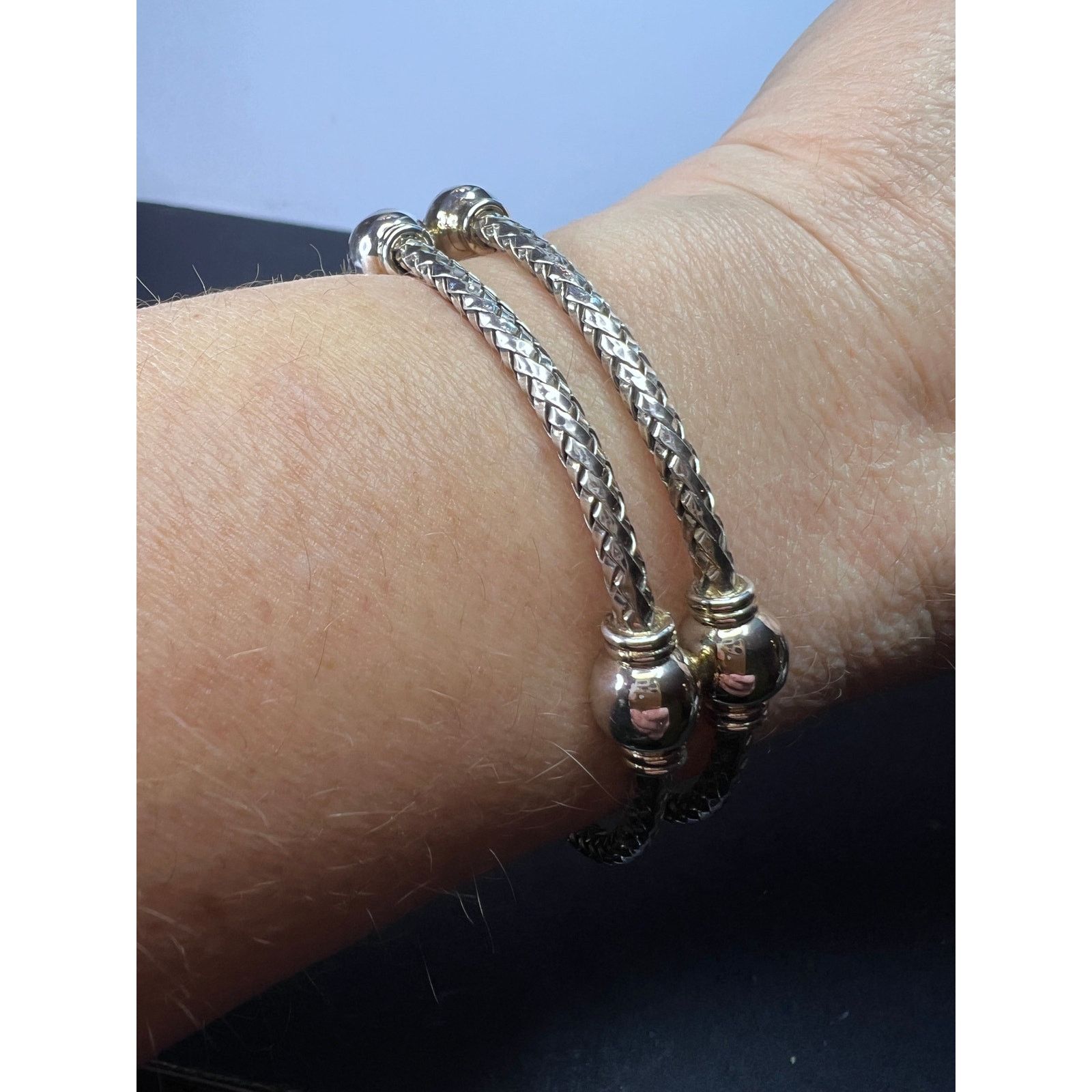 Other Sterling silver adjustable station cuff bracelet Size ONE SIZE - 1 Thumbnail