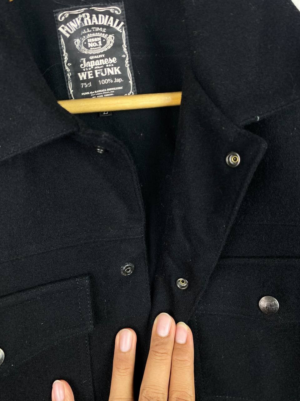 Japanese Brand funk radial wool jacket nice design Size US L / EU 52-54 / 3 - 6 Thumbnail