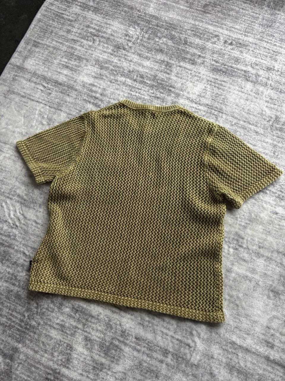 Stussy Stussy O'dyed Mesh Crew (Khaki) Size US L / EU 52-54 / 3 - 5 Thumbnail