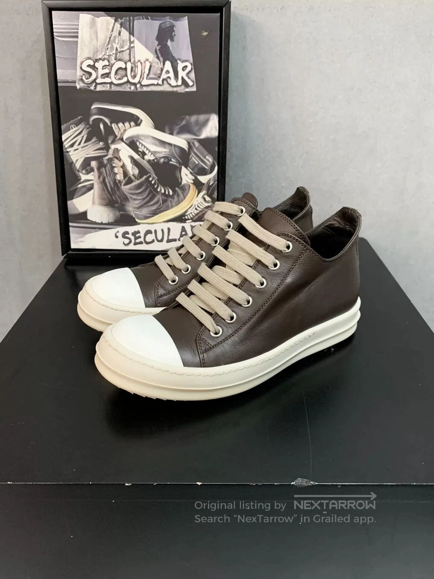Rick Owens Rick Owens Leather Low. Size US 4 / IT 34 - 4 Thumbnail