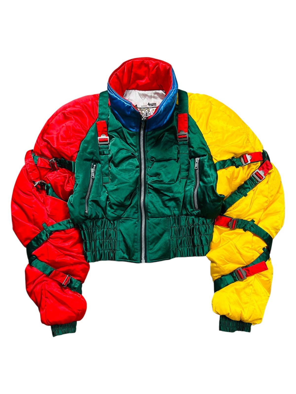 20471120 1980s Gagando - Multicolor Parachute Bondage Jacket Size US M / EU 48-50 / 2 - 1 Thumbnail