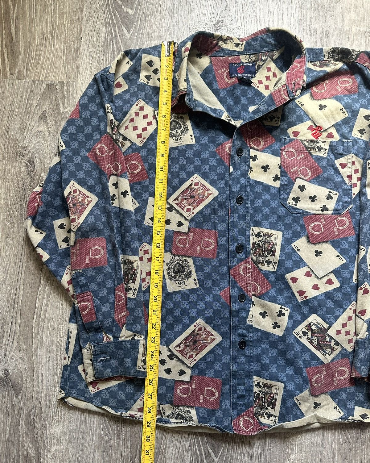 Rocawear Vintage RocaWear Cards Button Up Jacket Size US XXL / EU 58 / 5 - 5 Thumbnail