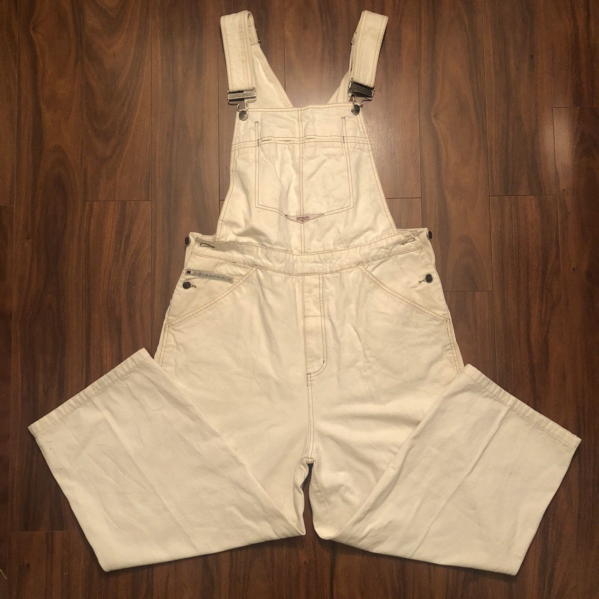 Fubu Vintage Y2K FUBU Denim Bib Carpenter Overalls Streetwear XL Size US 34 / EU 50 - 2 Thumbnail