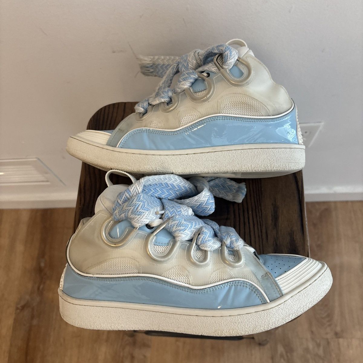 Lanvin Lanvin Curb White Blue size 44 Size US 11 / EU 44 - 2 Thumbnail