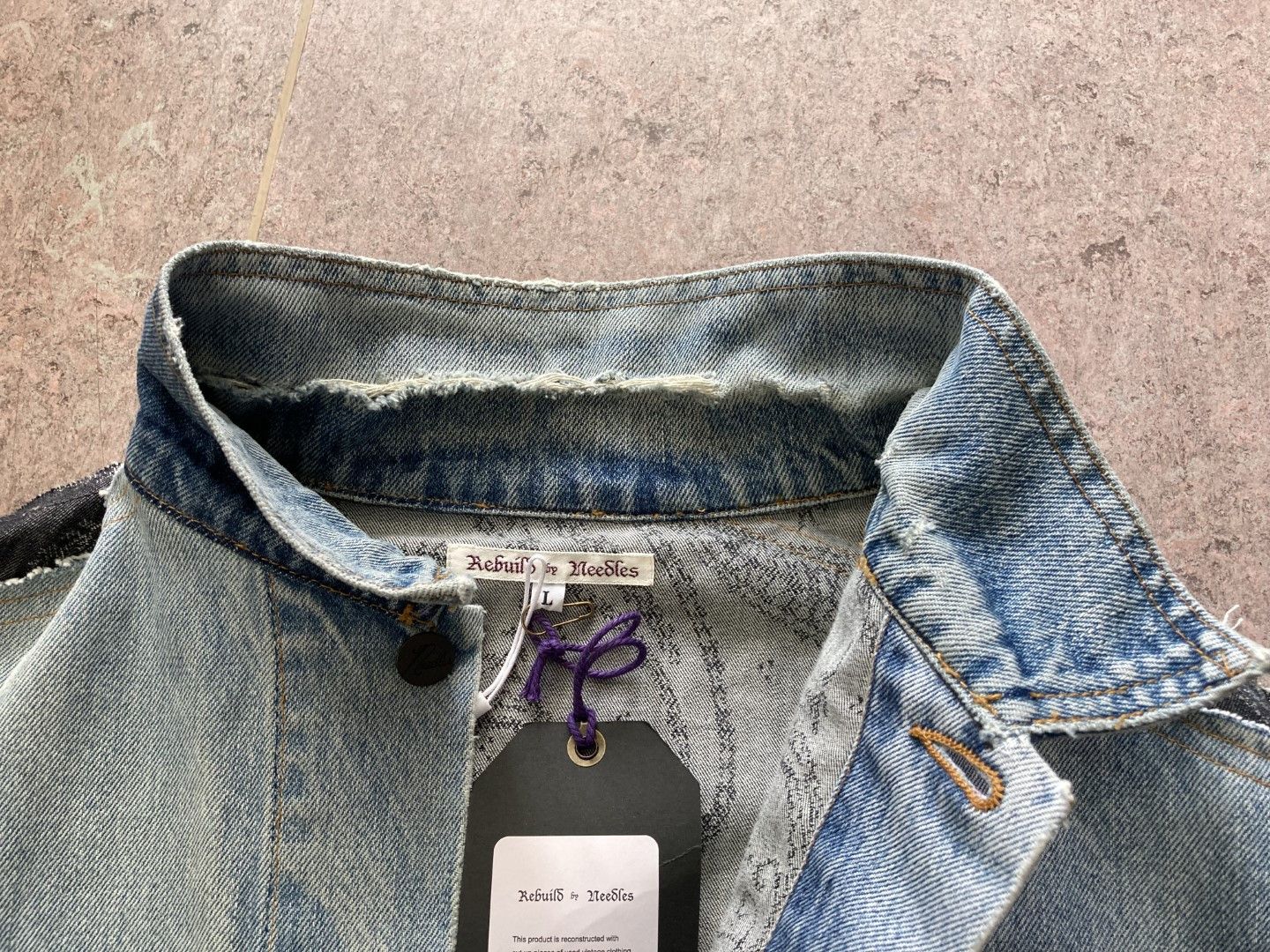 Needles Needles Hybrid Patchwork Paisley Denim Jacket Size L fits XL Size US L / EU 52-54 / 3 - 9 Thumbnail