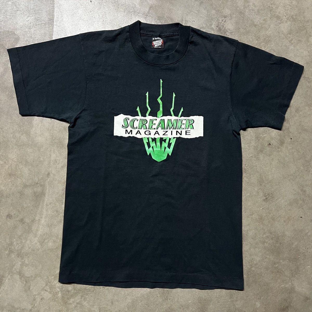 Band Tees × Vintage Vintage 90’s Screamer Magazine Rock-Metal Band T-Shirt Size US M / EU 48-50 / 2 - 1 Thumbnail