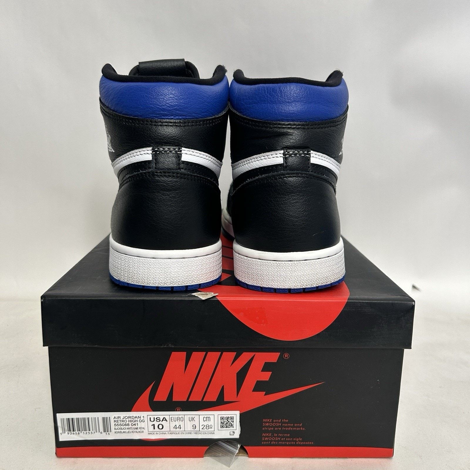 Jordan Brand Nike Air Jordan 1 Retro OG High “Royal Toe” Size US 10 / EU 43 - 5 Thumbnail