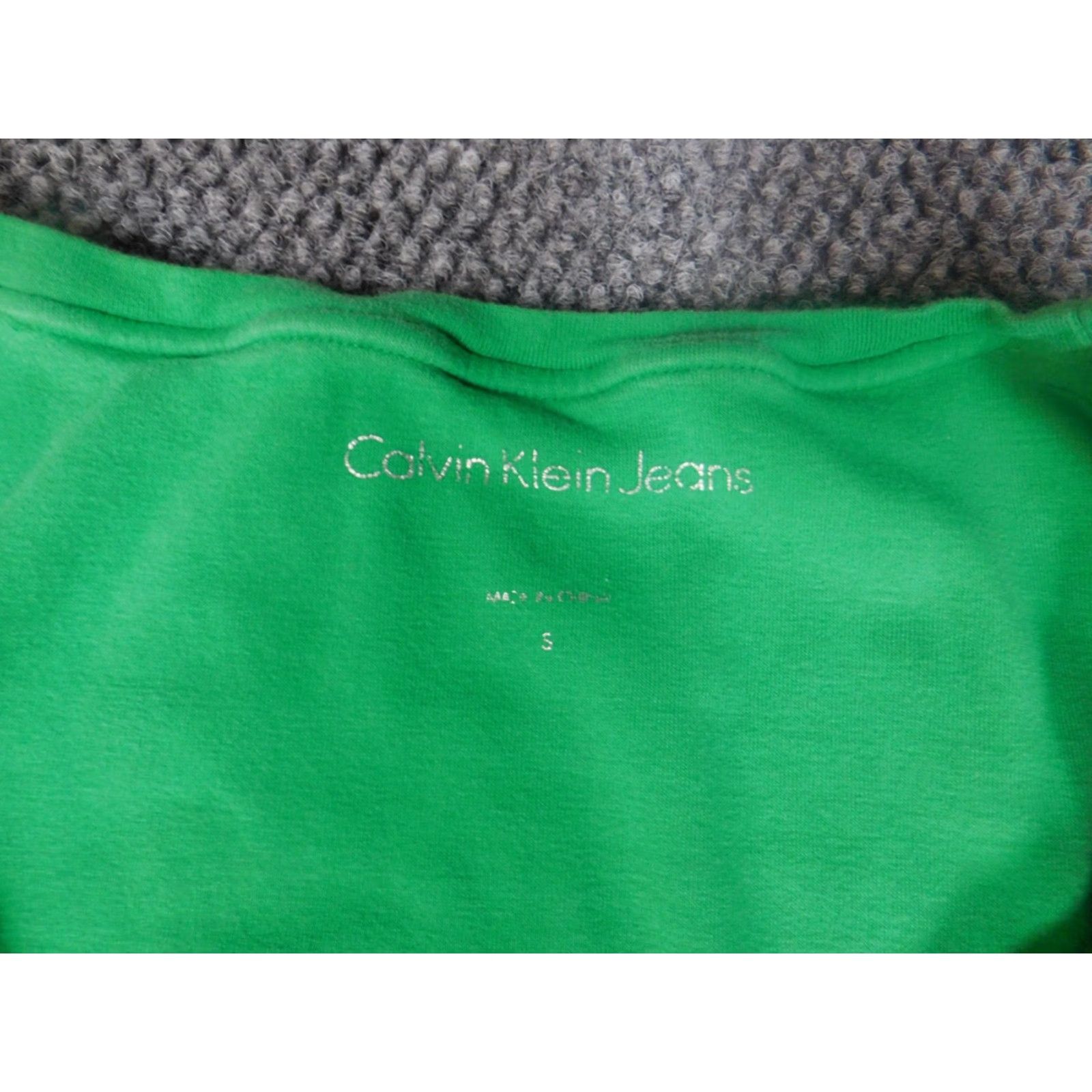 Calvin Klein Calvin Klein Collection Womens Tank Regular Medium Green Cotton Rayon Crew Neck Pullover Sleeveless Casual Size M / US 6-8 / IT 42-44 - 6 Thumbnail