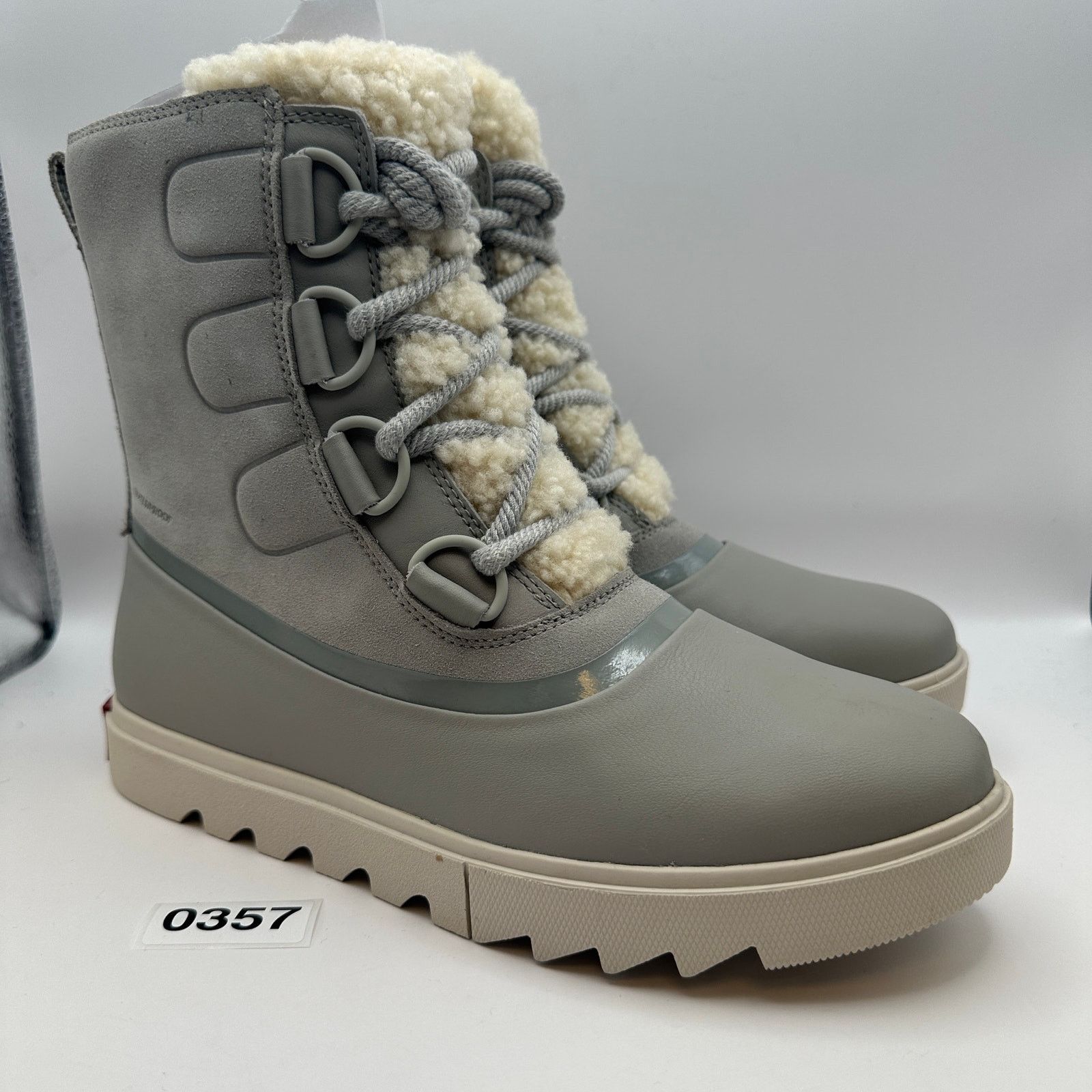SOREL SOREL Women's 10 JOAN OF ARCTIC NEXT LITE Gray/White Fur WP Size US 10 / IT 40 - 2 Thumbnail