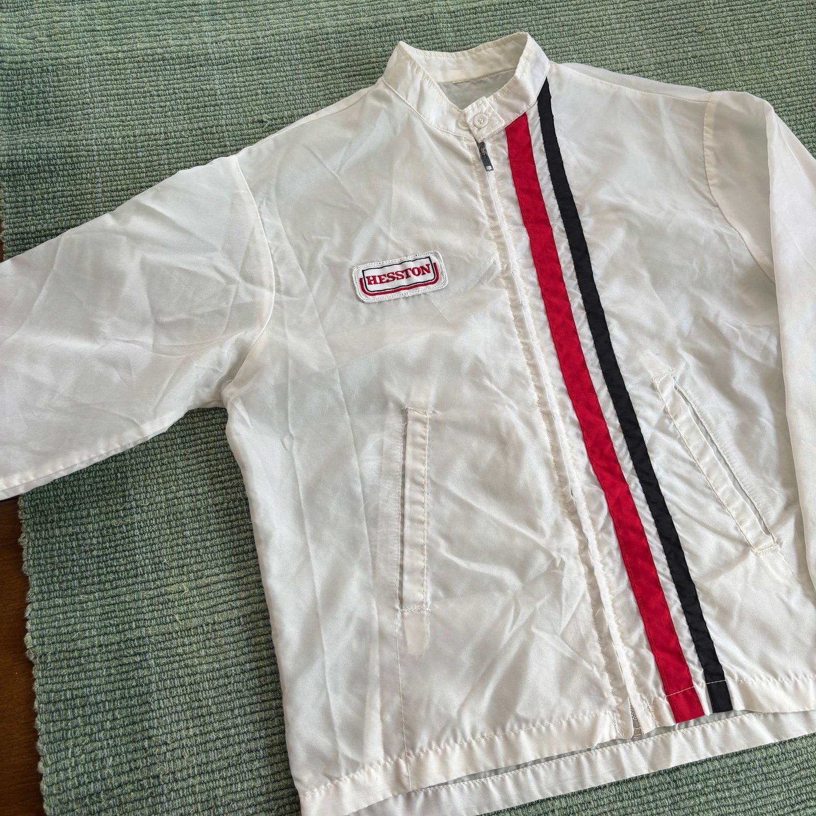 Vintage Vintage 60s Nylon Hesston Car Club Jacket Pride Zipper L Size US L / EU 52-54 / 3 - 5 Thumbnail