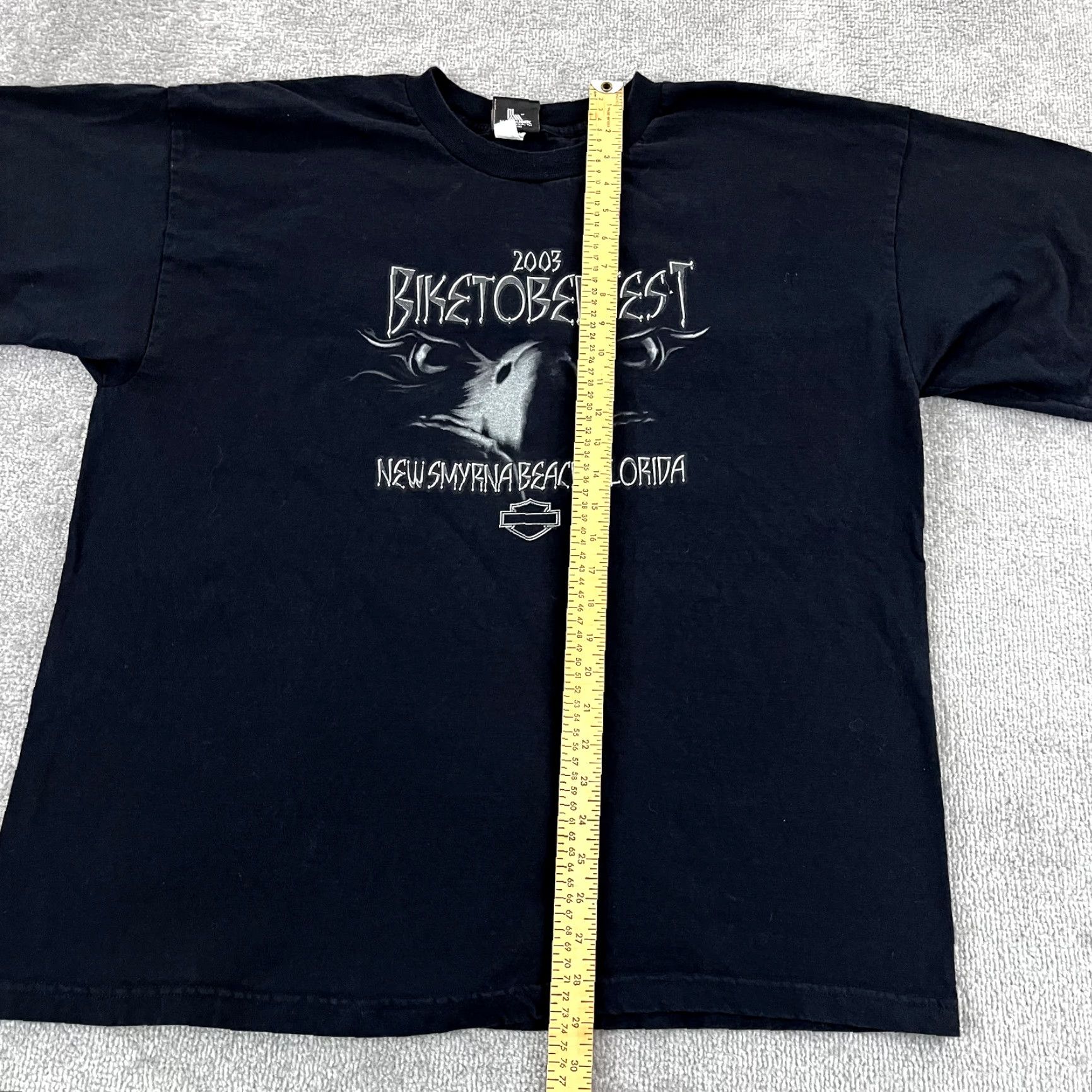 Harley Davidson VINTAGE Harley-Davidson Shirt Mens 2XL Black 2003 Biketoberfest New Smyrna Beach Florida Size US XXL / EU 58 / 5 - 4 Thumbnail