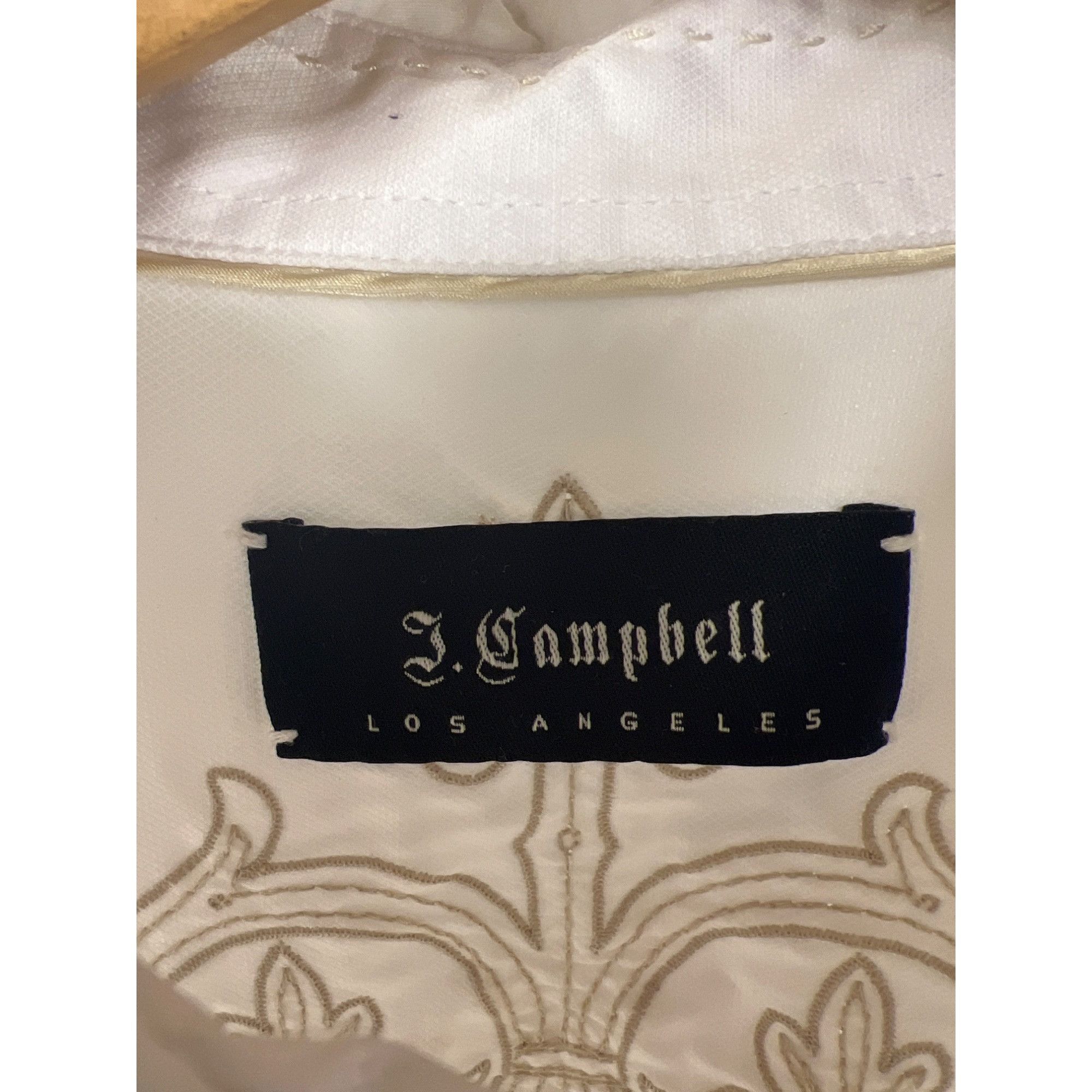 Other J. Campbell Los Angeles White Embroidered Button-Up Shirt L Size US L / EU 52-54 / 3 - 2 Thumbnail
